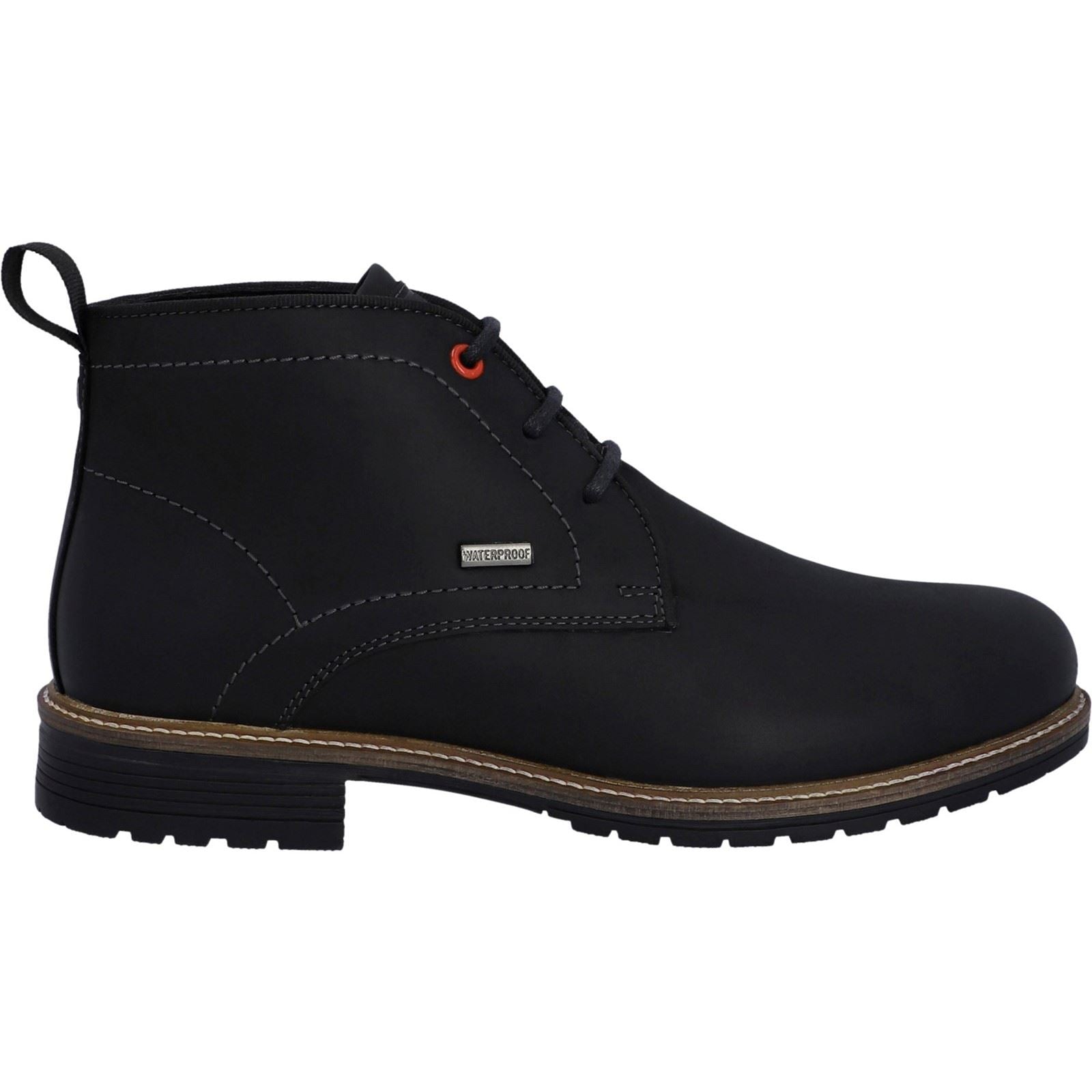 Hunter Jura Bottes Noires En Cuir Pour Hommes
