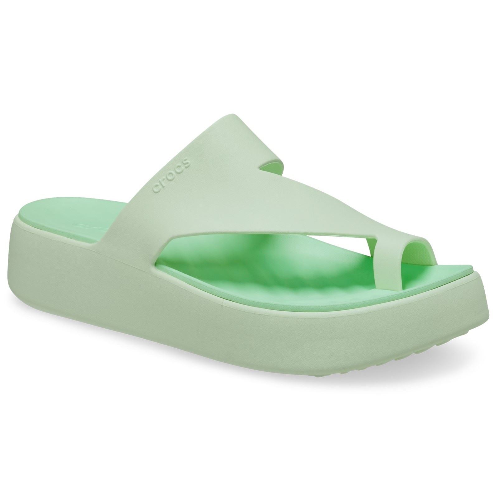 Crocs Getaway Platform Sandales Pour Femmes En Matière Plastique De Couleur Jade