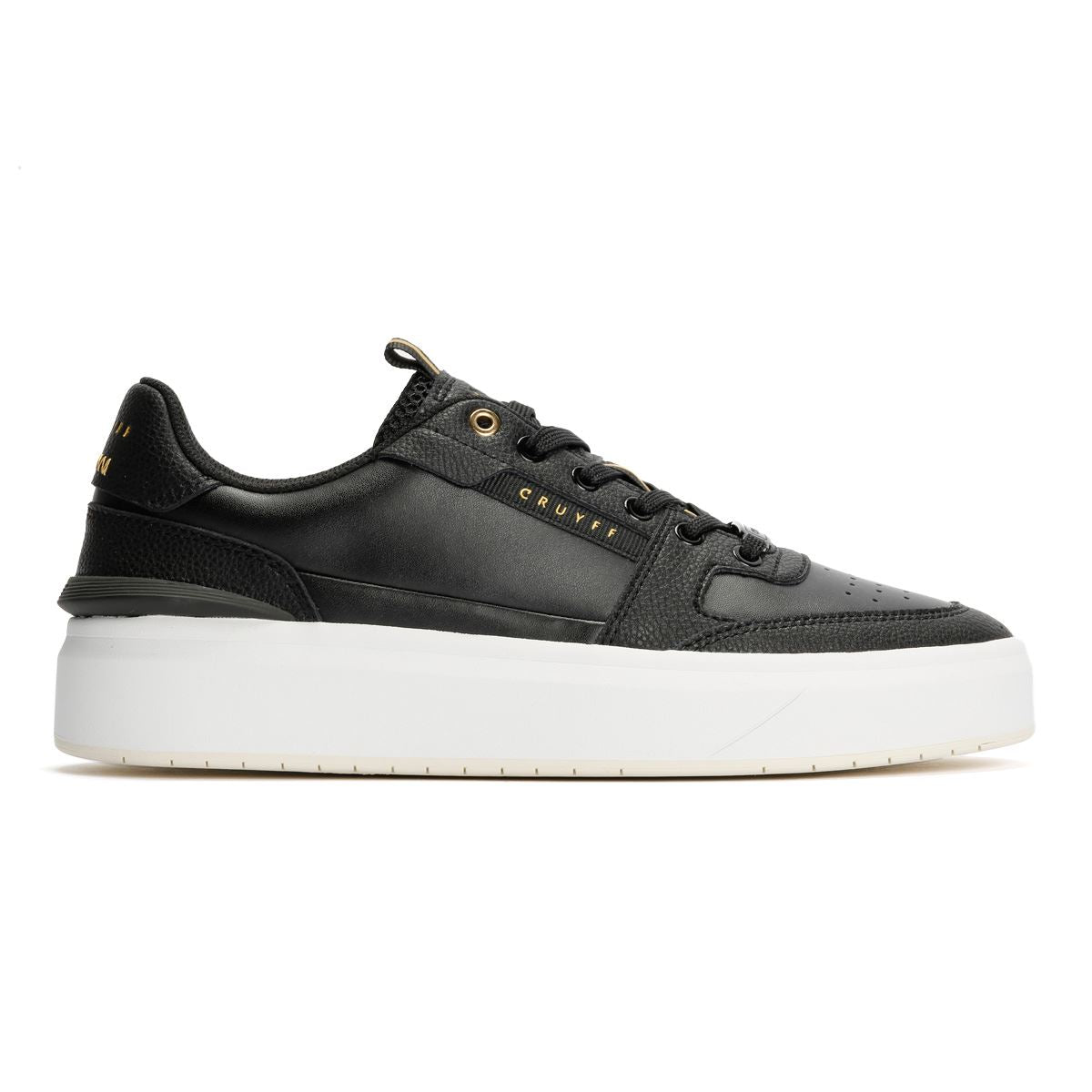 Cruyff Endorsed Tennis Baskets En Cuir Noir Pour Hommes