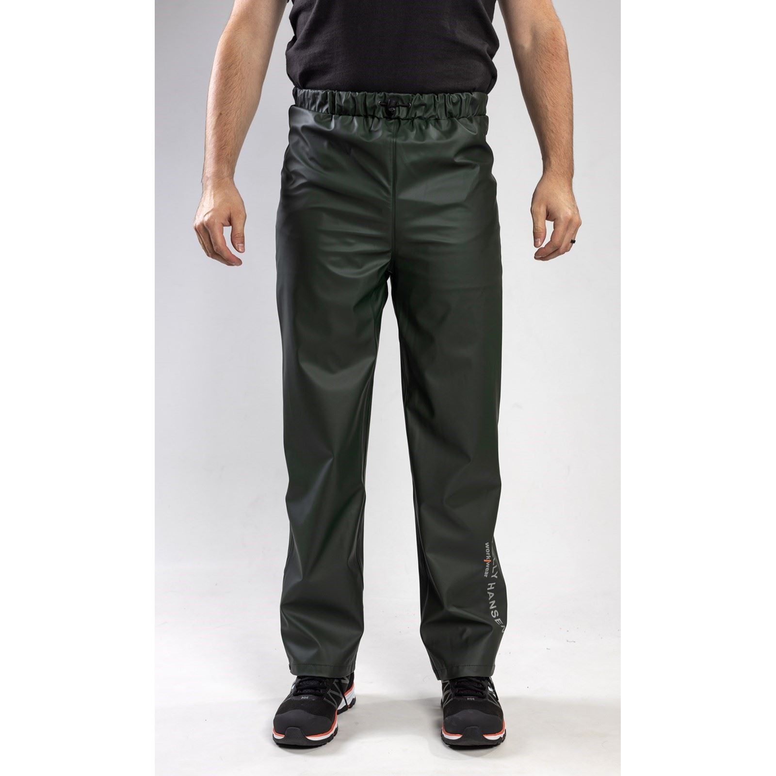 Helly Hansen Workwear Voss Pantalons De Pluie Verts En Polyester Unisexe Pour Adultes
