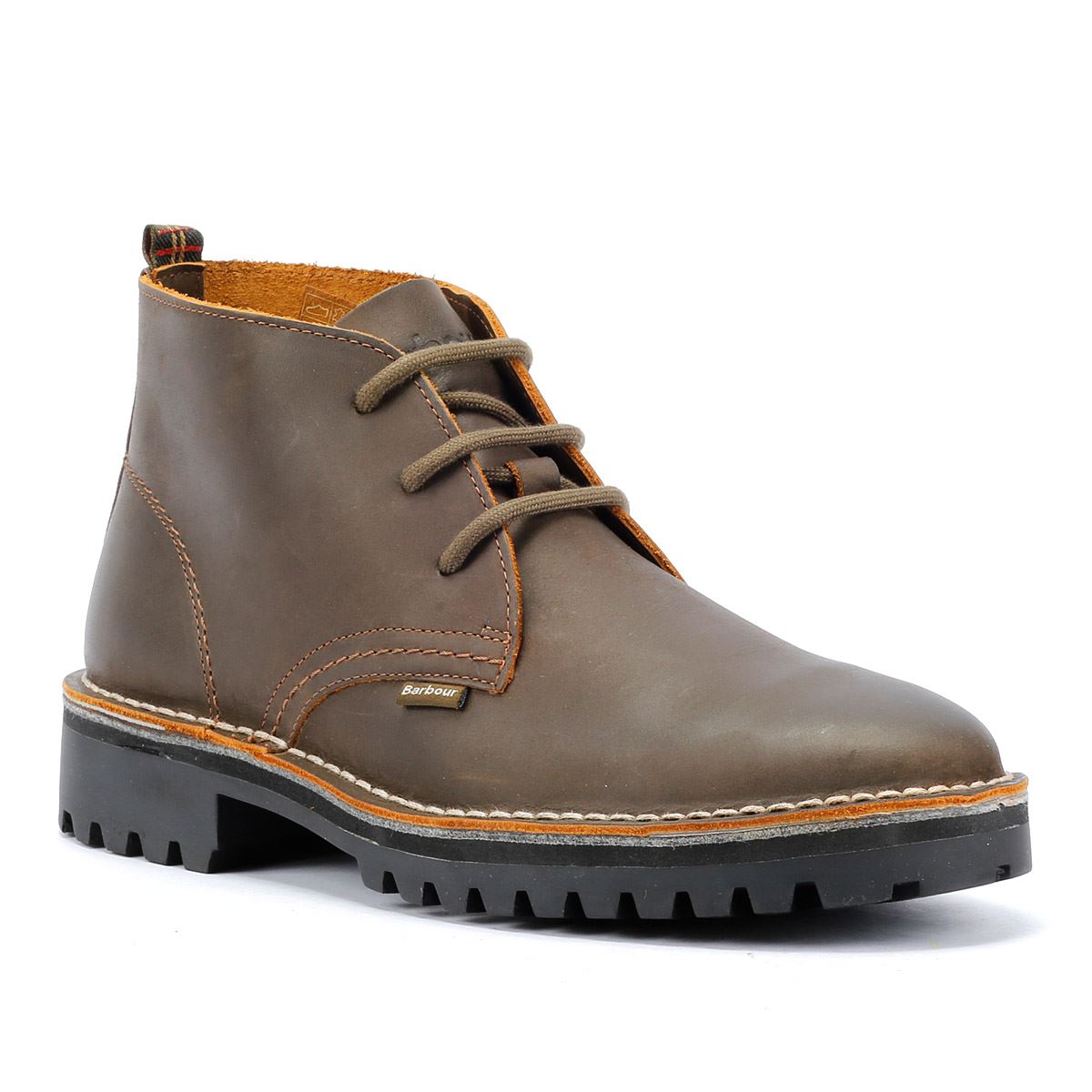 Barbour Hobart Bottes Hommes En Cuir Marron