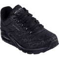 Skechers Uno Kat-Neato Baskets Noires Pour Femmes En Matière Synthétique