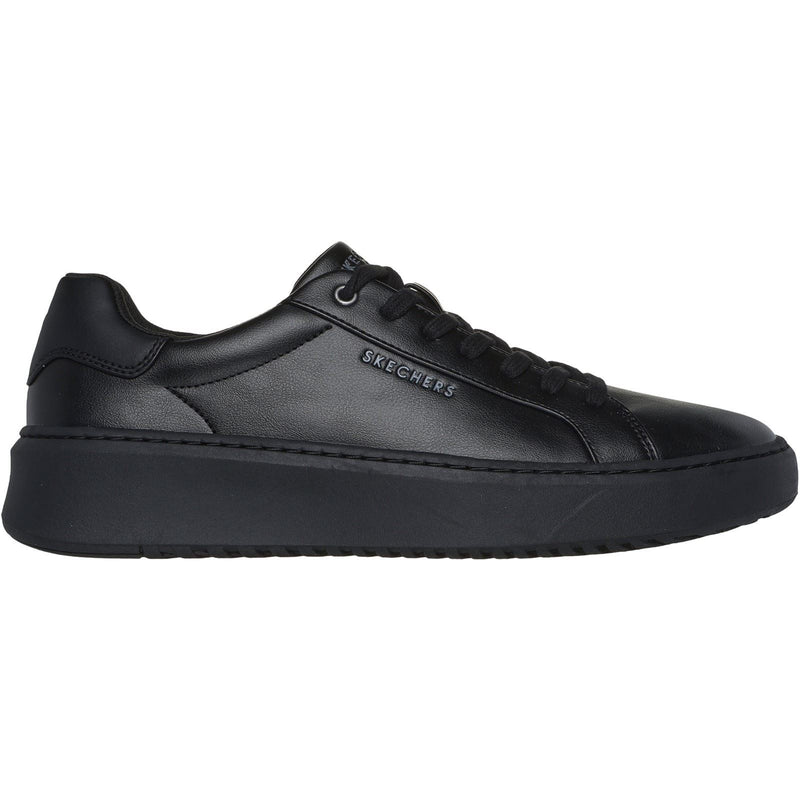 Skechers Court Break Suit Sneaker Baskets Noires Pour Hommes