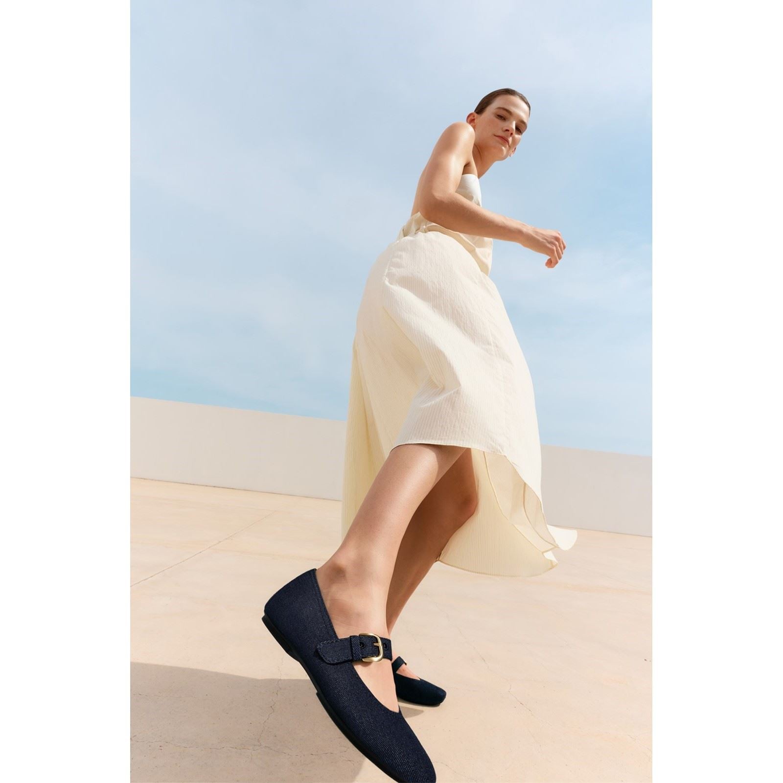 Fitflop Delicato Chaussures En Denim Foncé Pour Femmes En Polyester