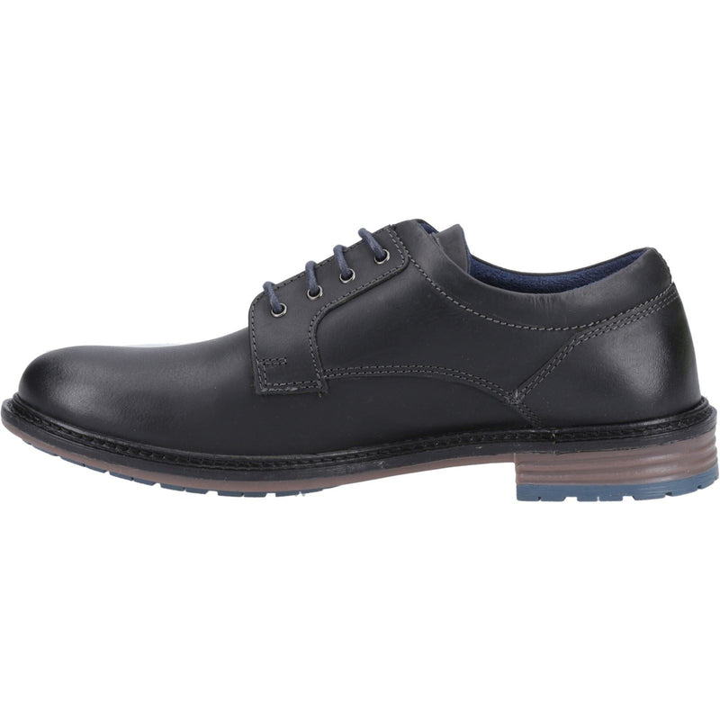 Hush Puppies Julian Chaussures En Cuir Noir À Lacets Pour Hommes