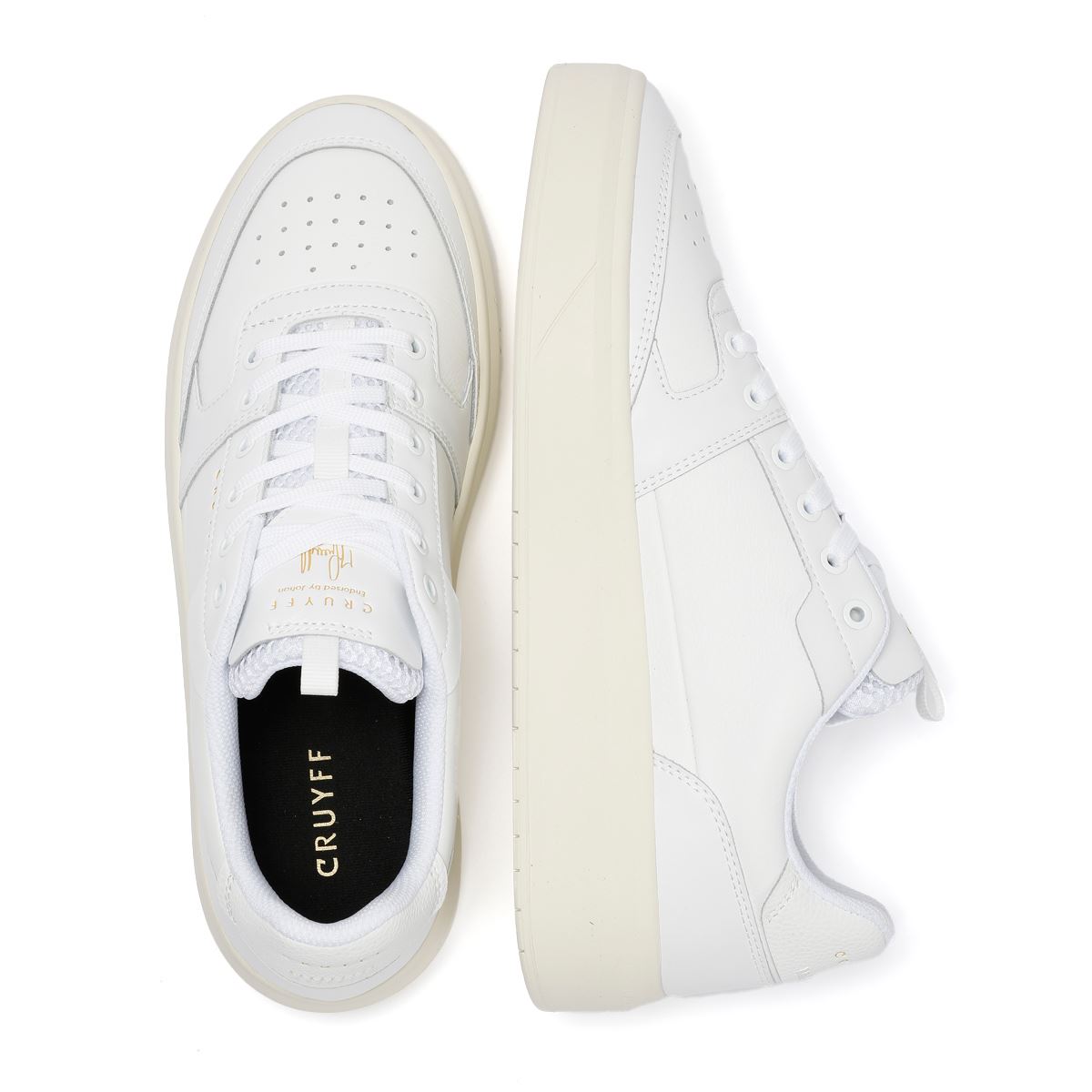 Cruyff Endorsed Pro Baskets Blanches Pour Hommes