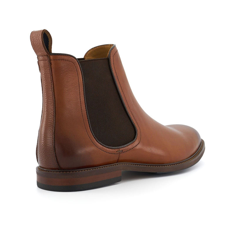 Dune Characteristic Bottes En Cuir Marron Pour Homme