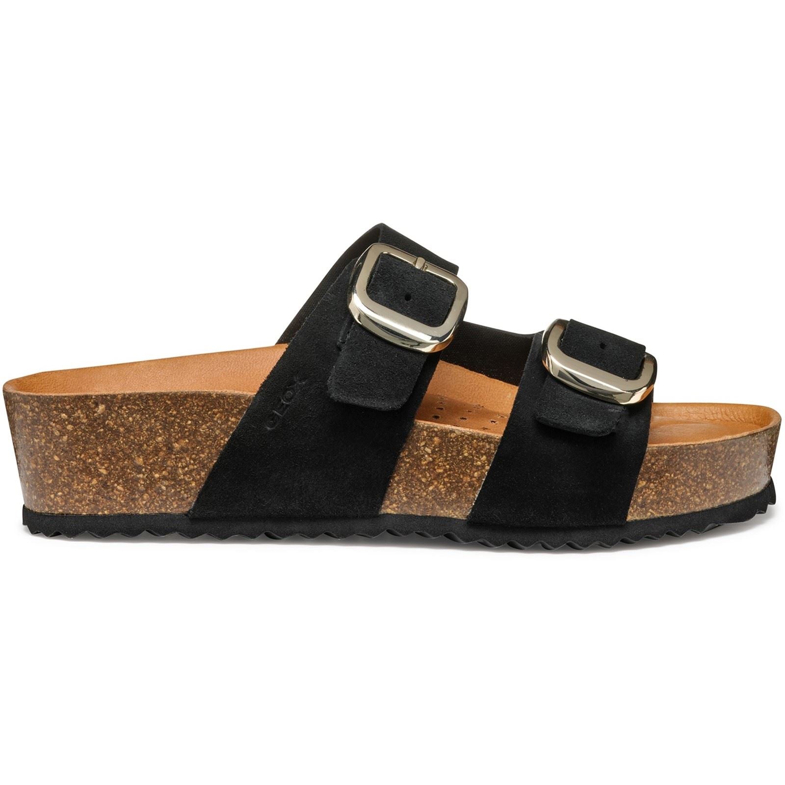 Geox D BRIONIA H Escarpins Compensés Noirs Pour Femmes En Cuir