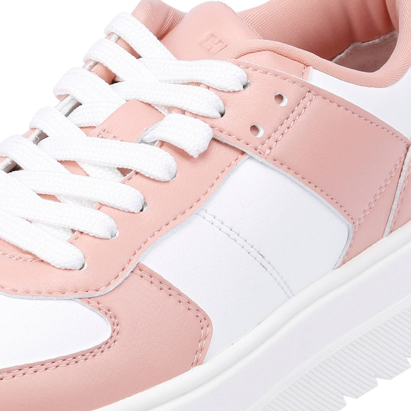 Hugo Lyssa Tennis Baskets Blanches En Cuir Pour Femmes