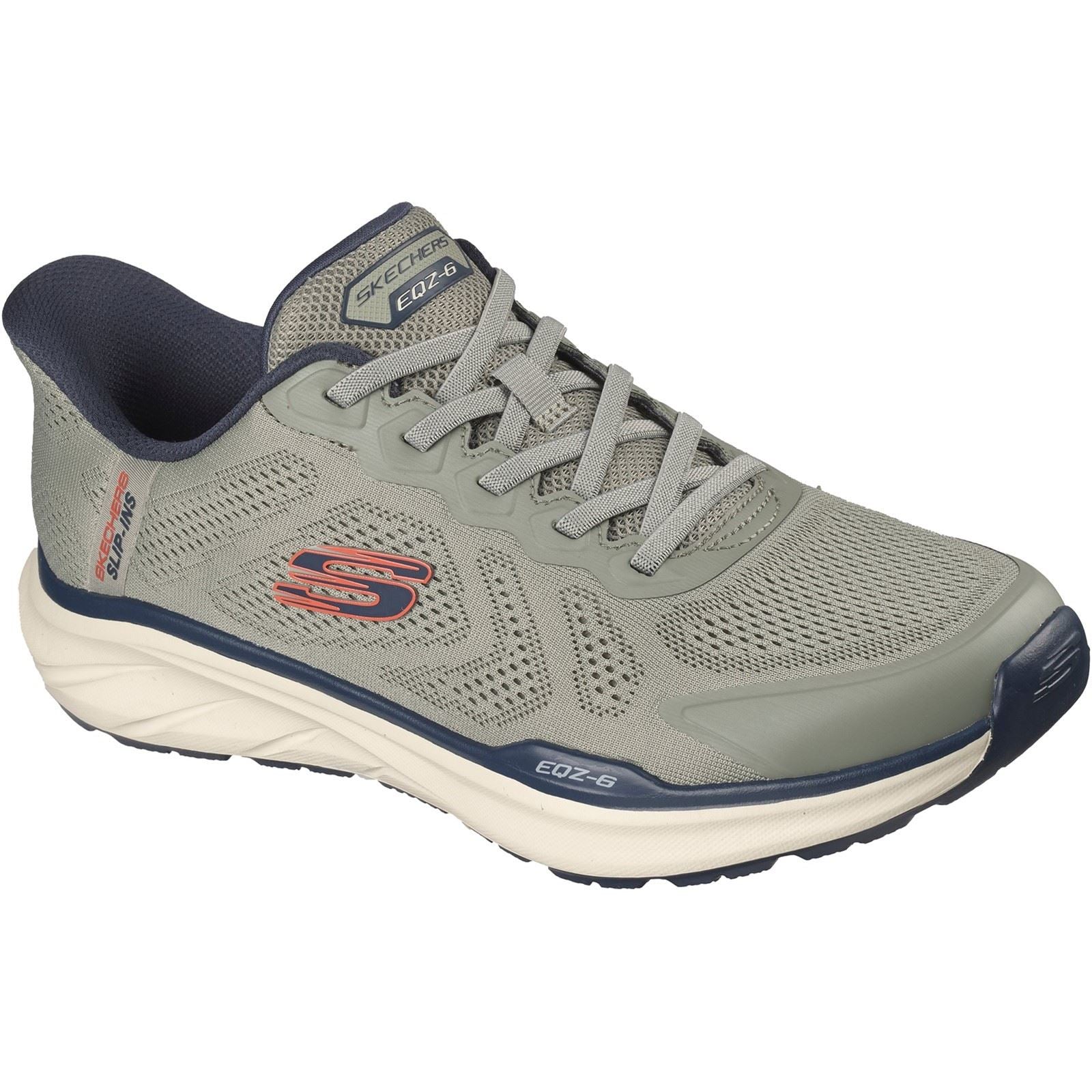 Skechers Equalizer 6.0 Chaussures De Sport Pour Hommes En Textile Vert/multicolore