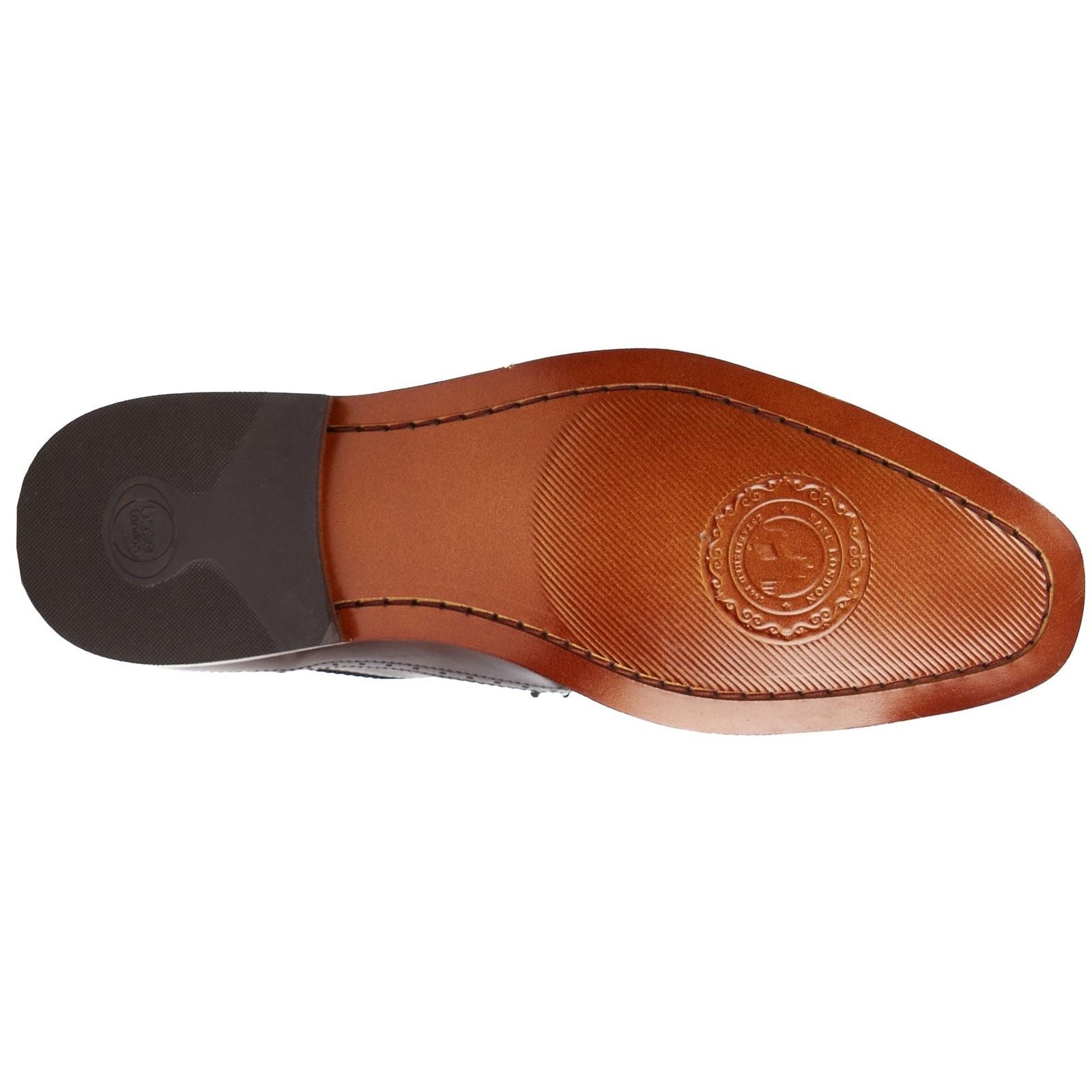 Base London Havisham Chaussures Derby En Cuir Pour Hommes Marron