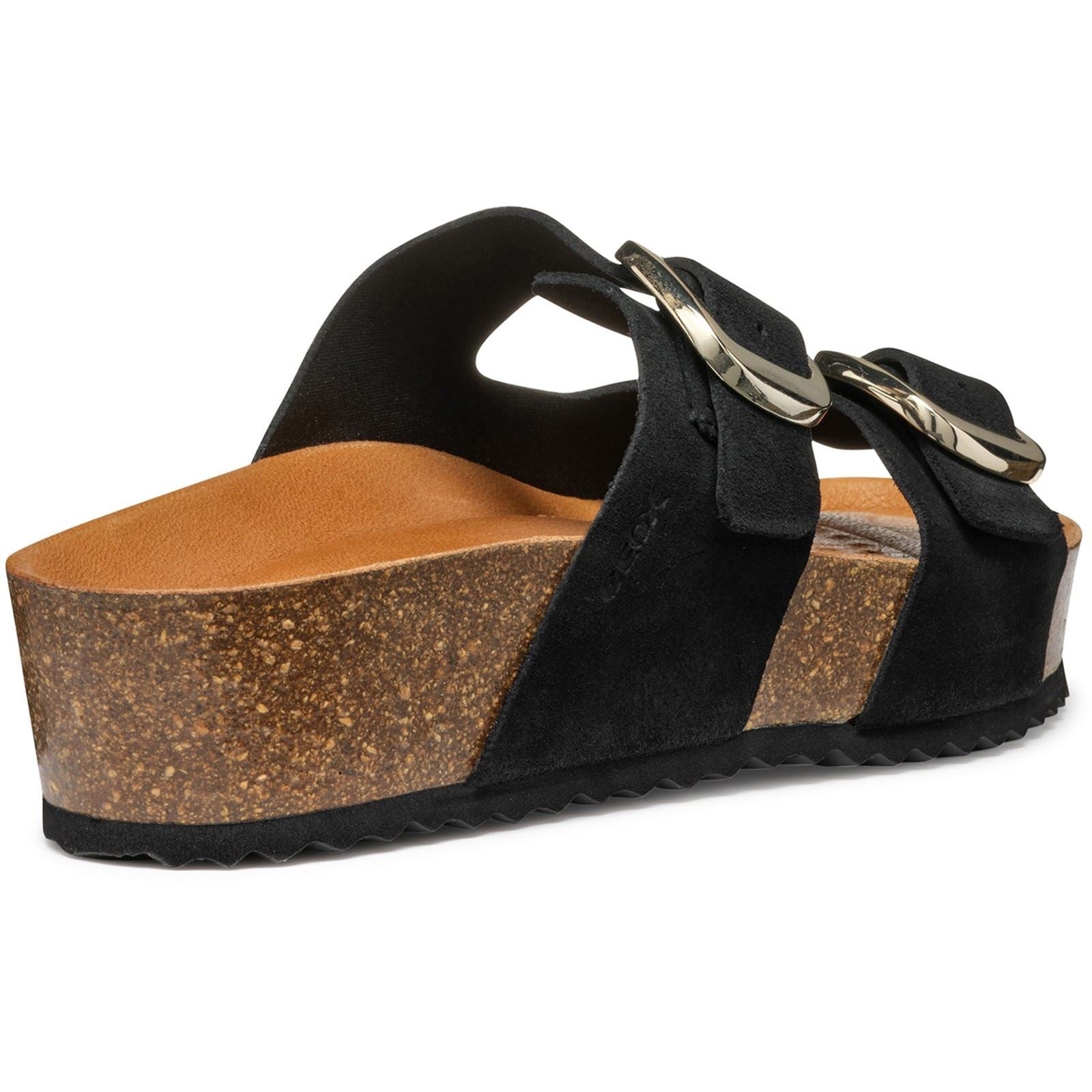 Geox D BRIONIA H Escarpins Compensés Noirs Pour Femmes En Cuir