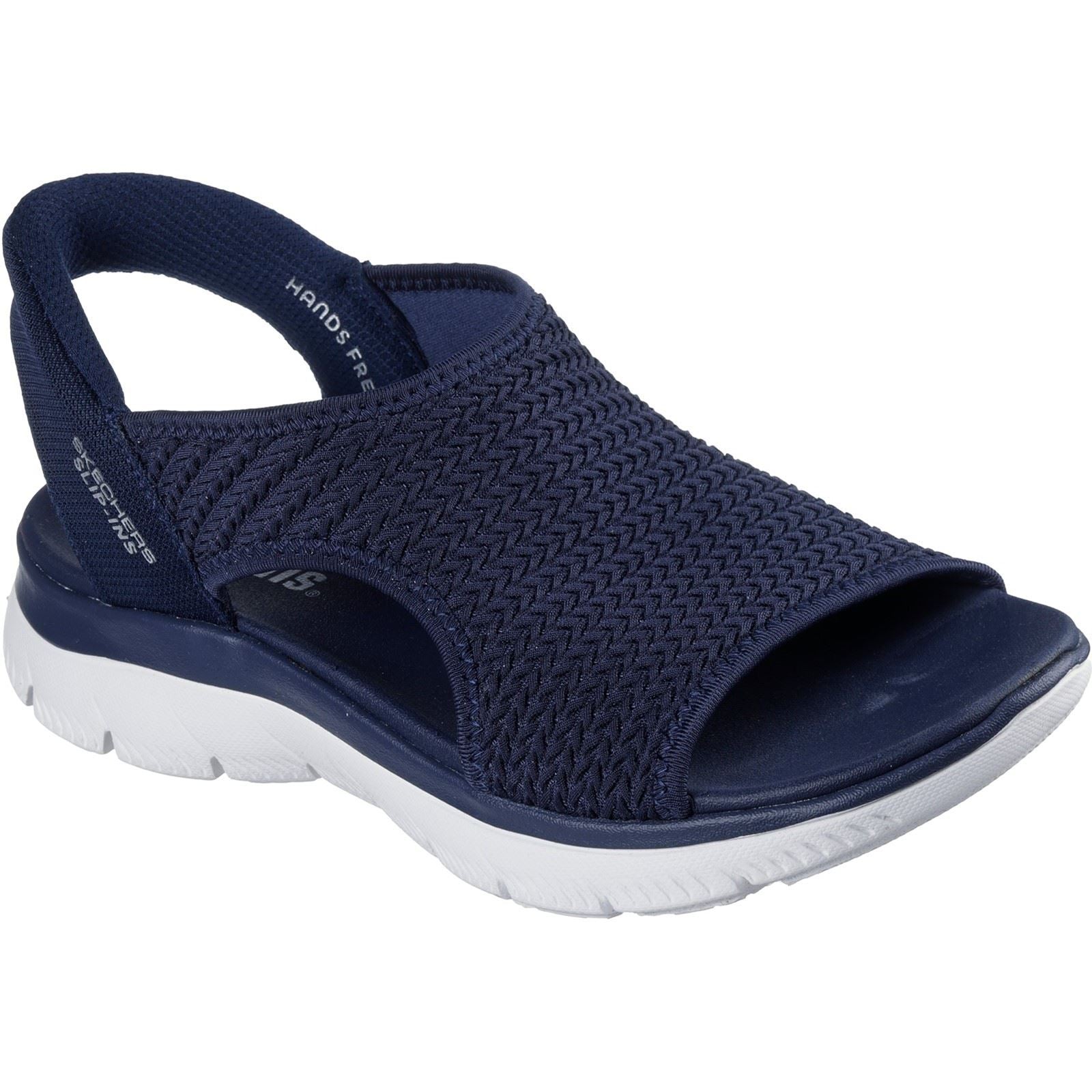 Skechers Summits Sweetly Evolved Sandales Pour Femmes En Toile Bleu Marine