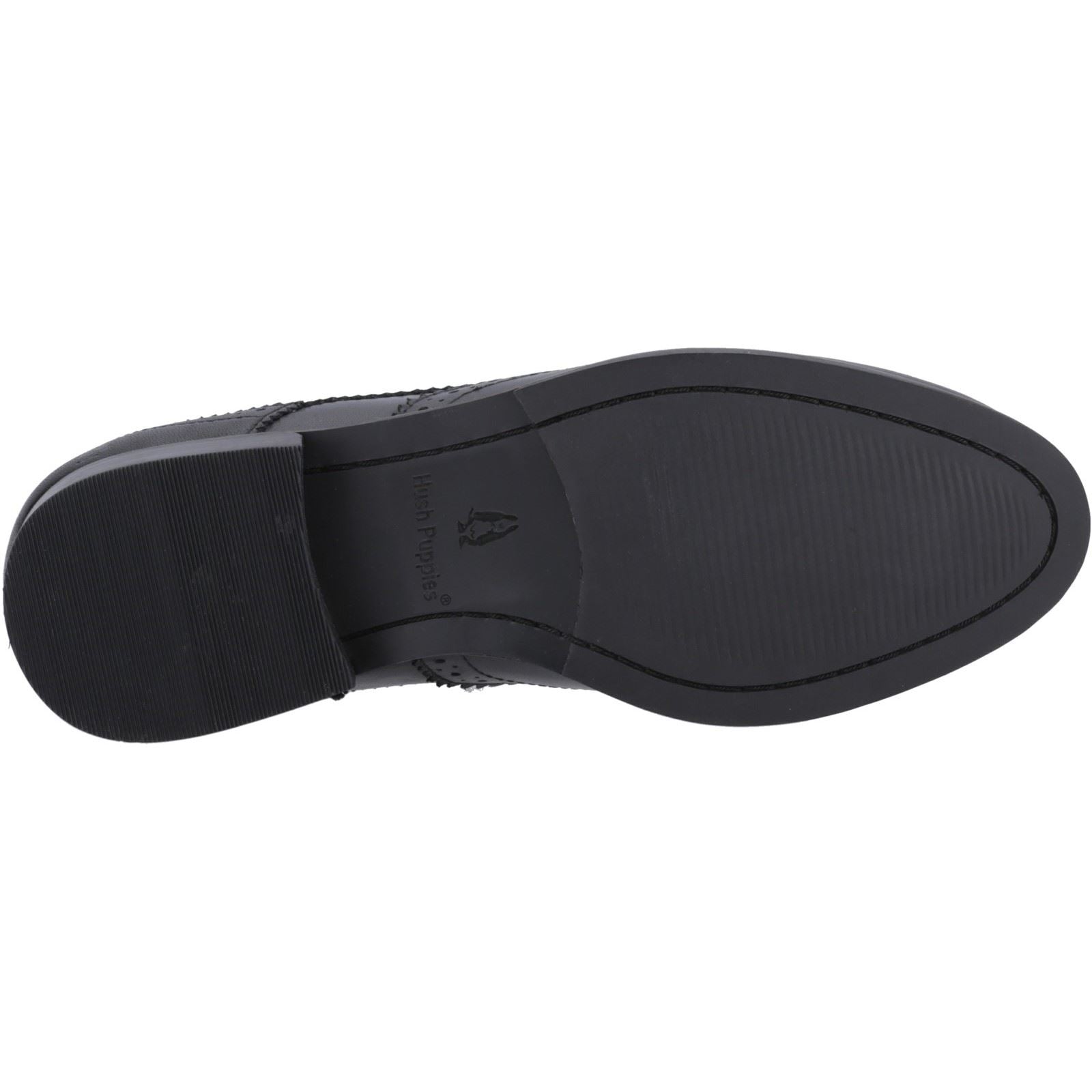 Hush Puppies Natalia Chaussures Richelieu Pour Femmes En Cuir Noir/noir
