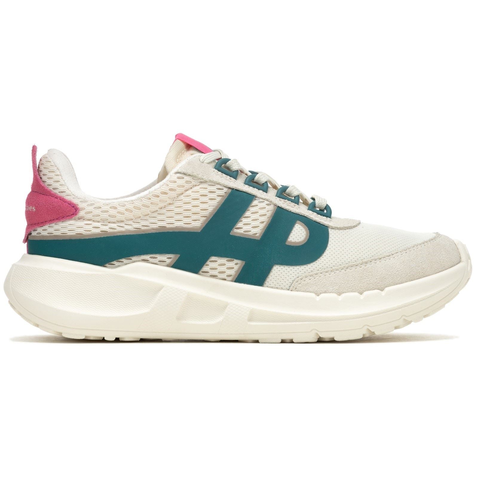 Hush Puppies Seventy8 Retro Runner Chaussures De Sport Pour Femmes En Daim Pierre/rose