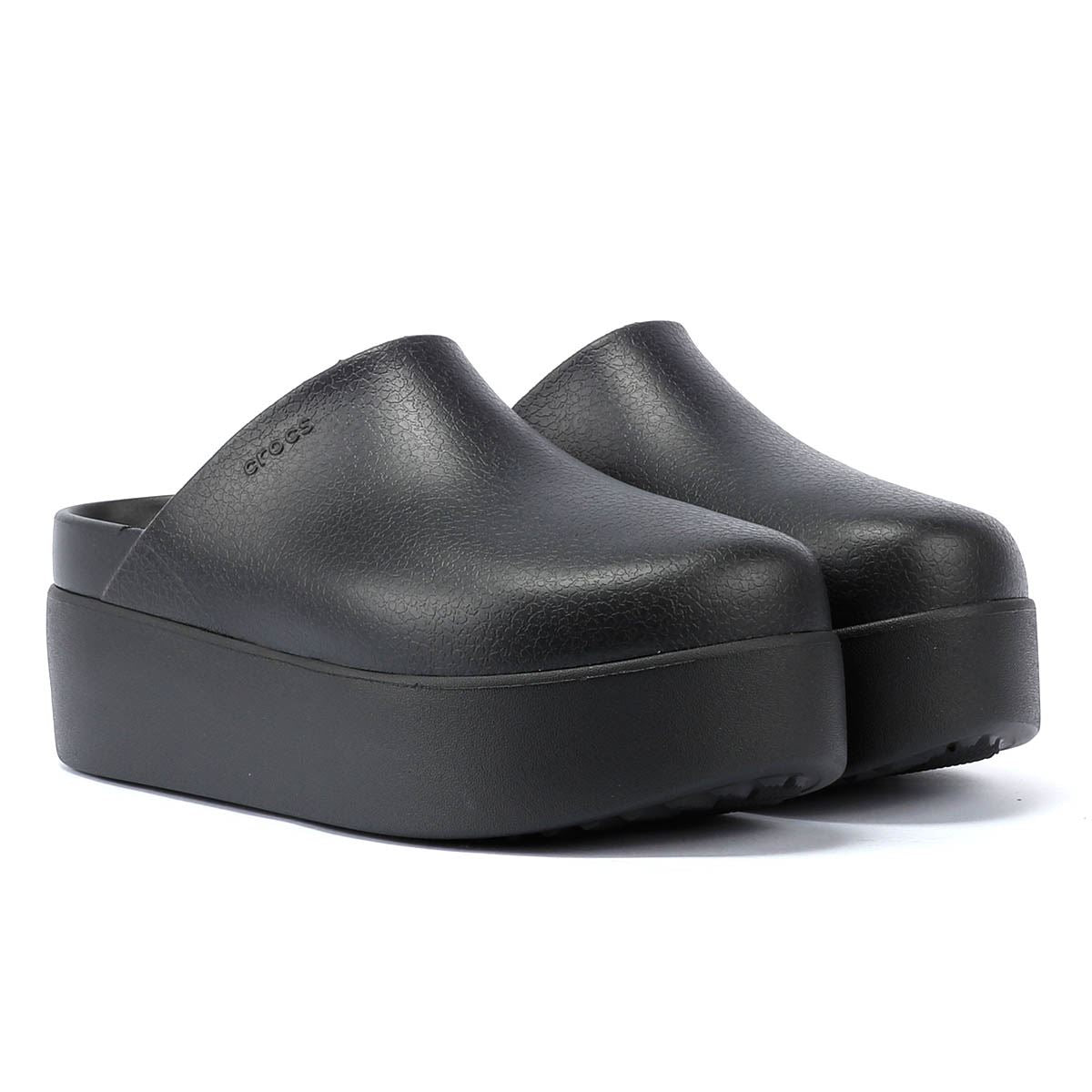 Crocs Dylan Platform Sabots Noirs Pour Femmes