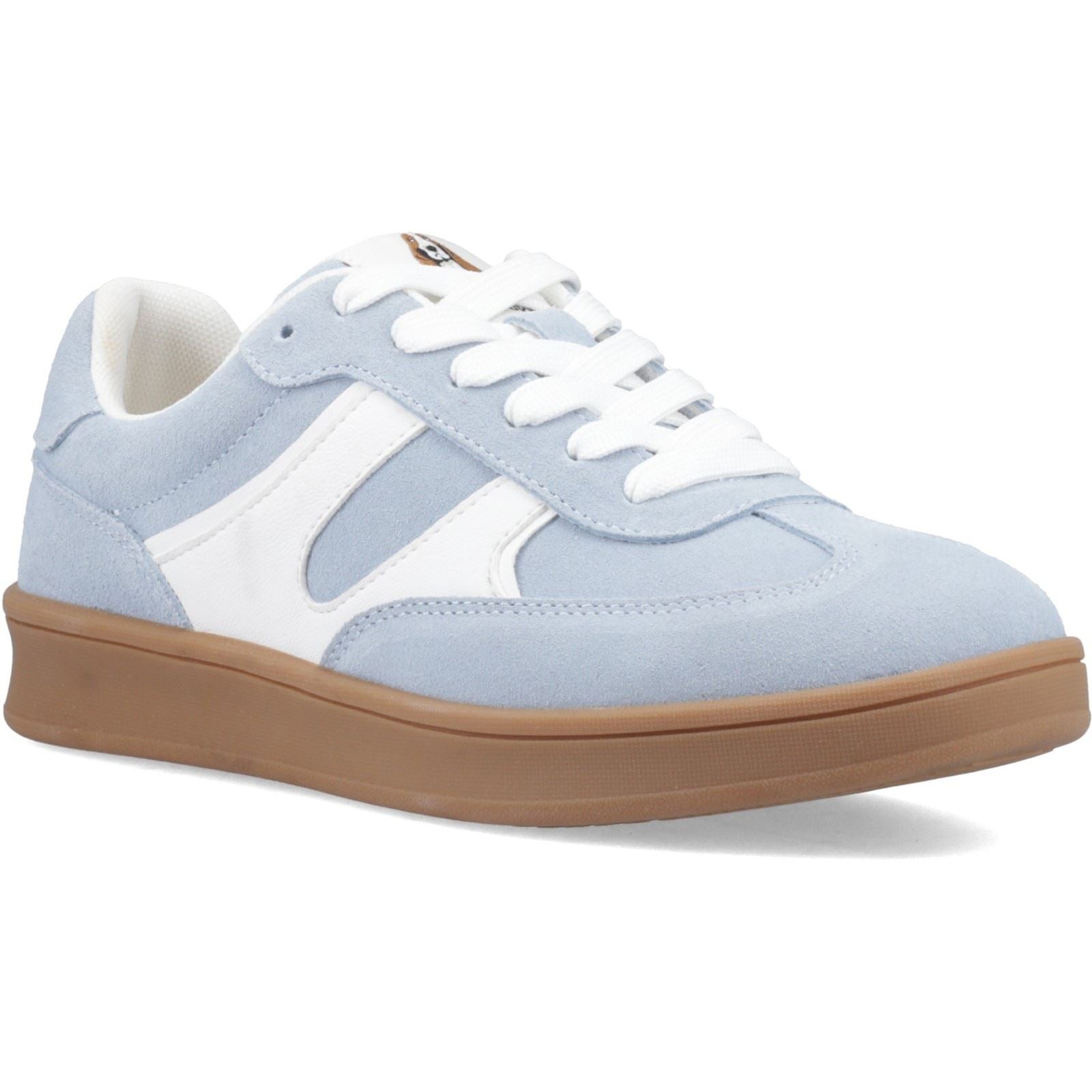 Hush Puppies Maura Baskets Bleues Pour Femmes Suède