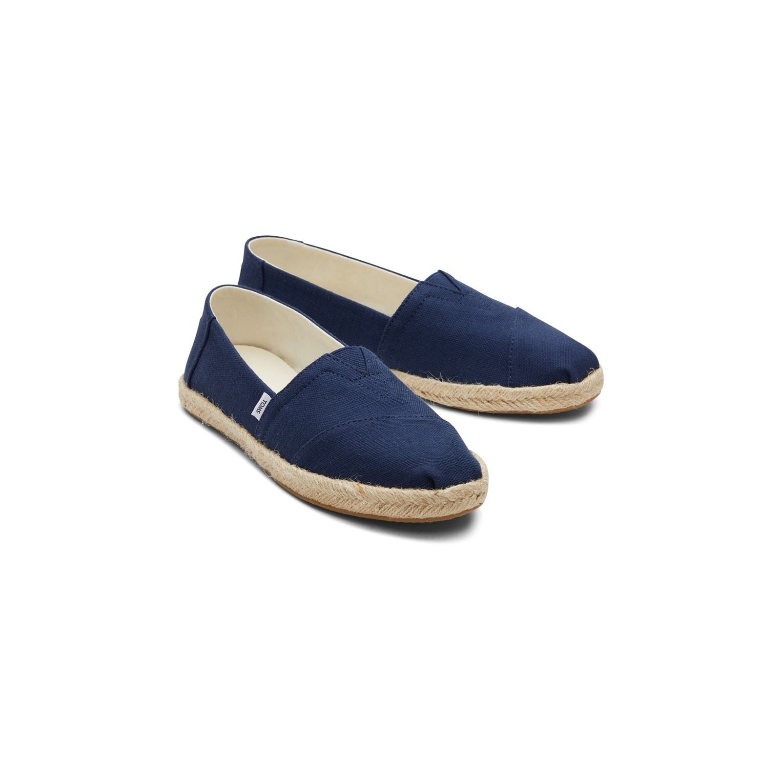 TOMS Alpargata Rope Espadrilles En Toile De Coton À 100% Pour Femmes, Couleur Bleu Marine