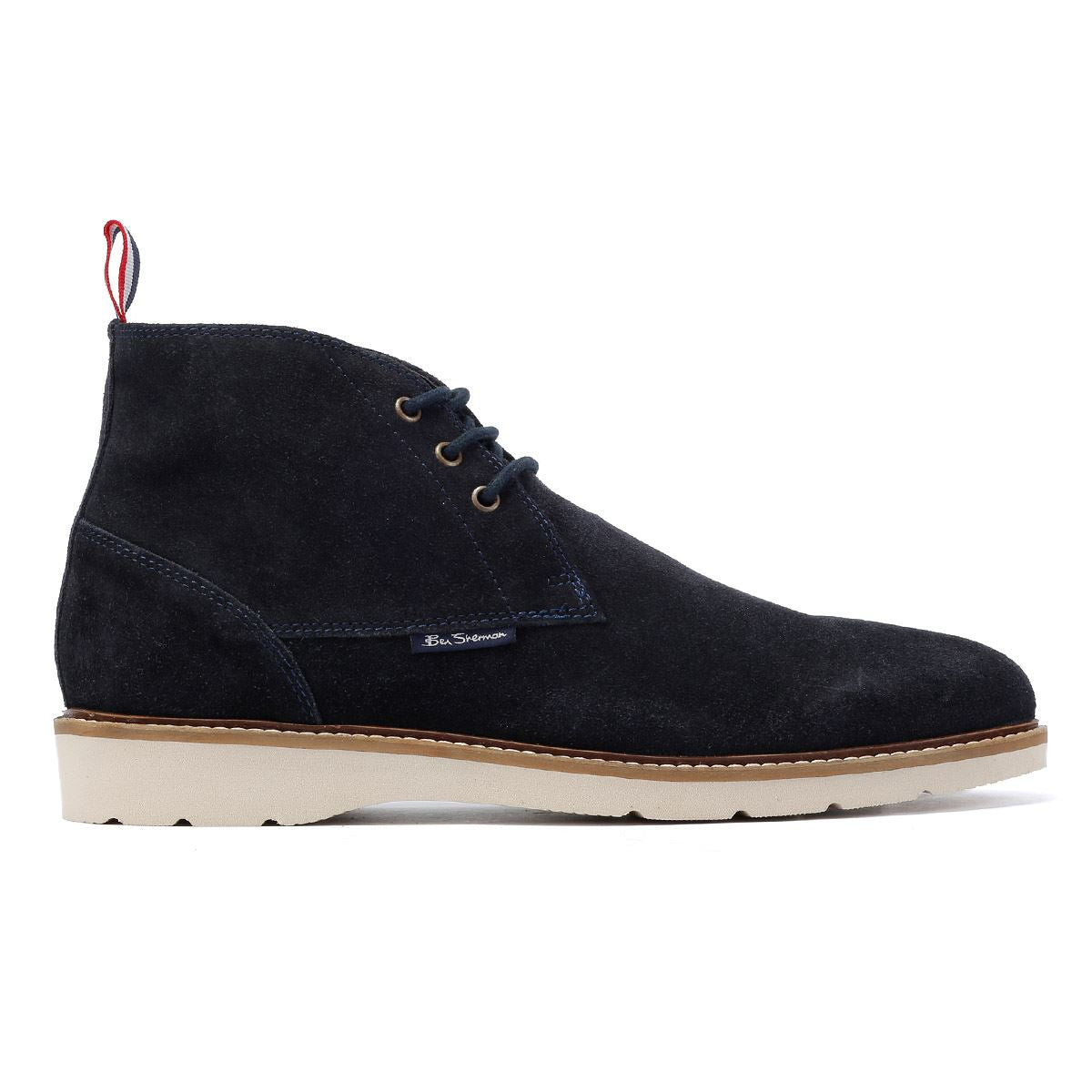 Ben Sherman Hampton Bottes Bleues En Daim Pour Hommes