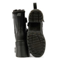 Dr. Martens Chesney Tech Bottes Noires En Cuir Pour Femmes