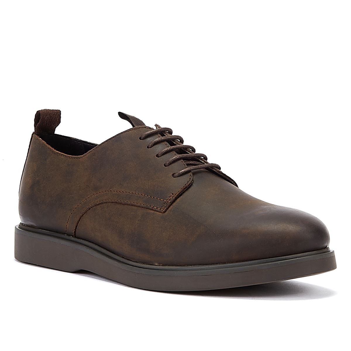 Hudson Chaussures À Lacets Marron En Cuir Fou Pour Hommes De Barnstable