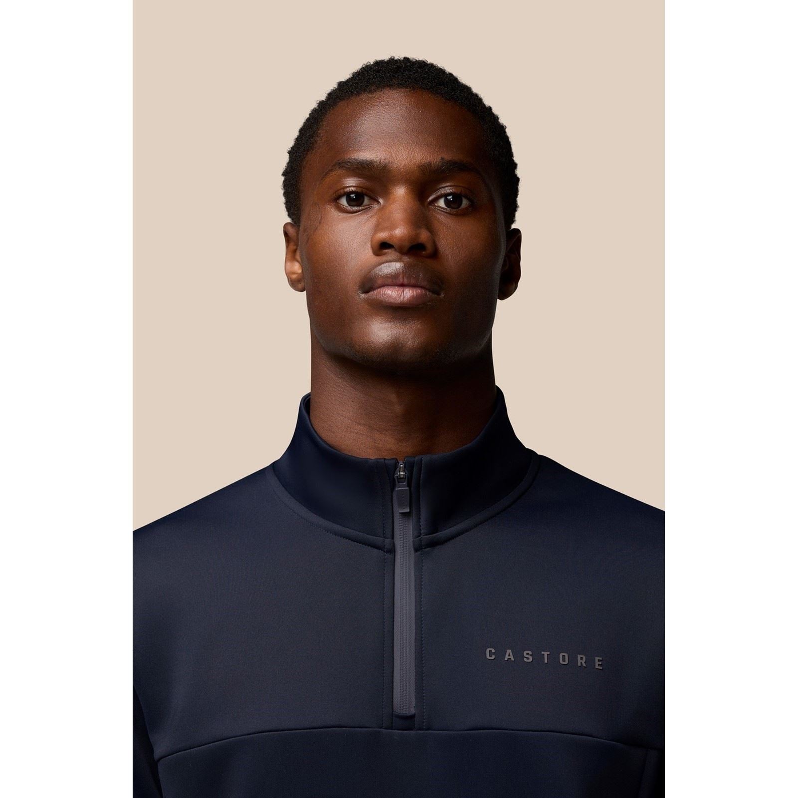 Castore Scuba 1/4 Zip Sweatshirt Bleu Pour Homme En Polyester