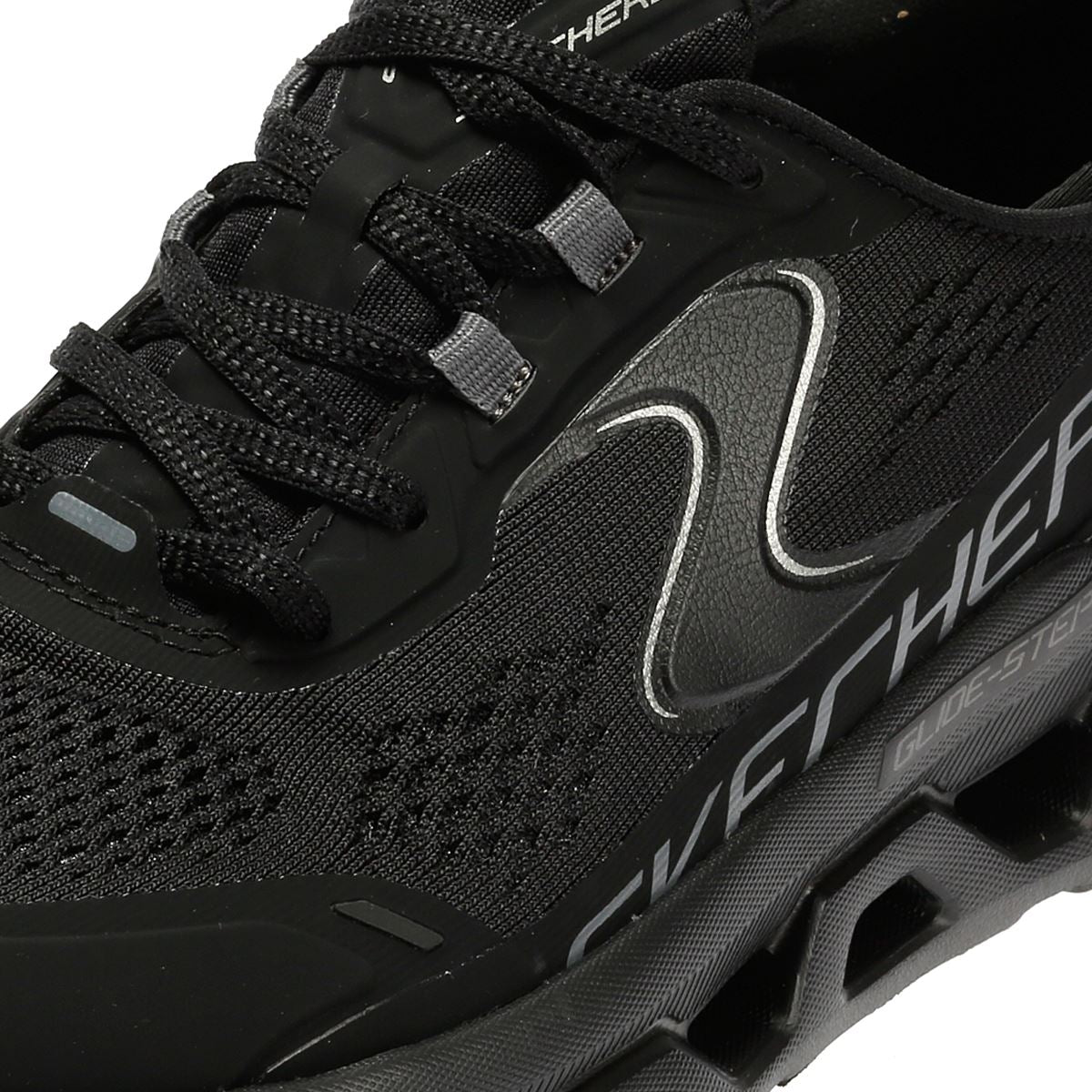 Skechers Slip-Ins Glide Step Altus Baskets Noires En Mesh Pour Femmes