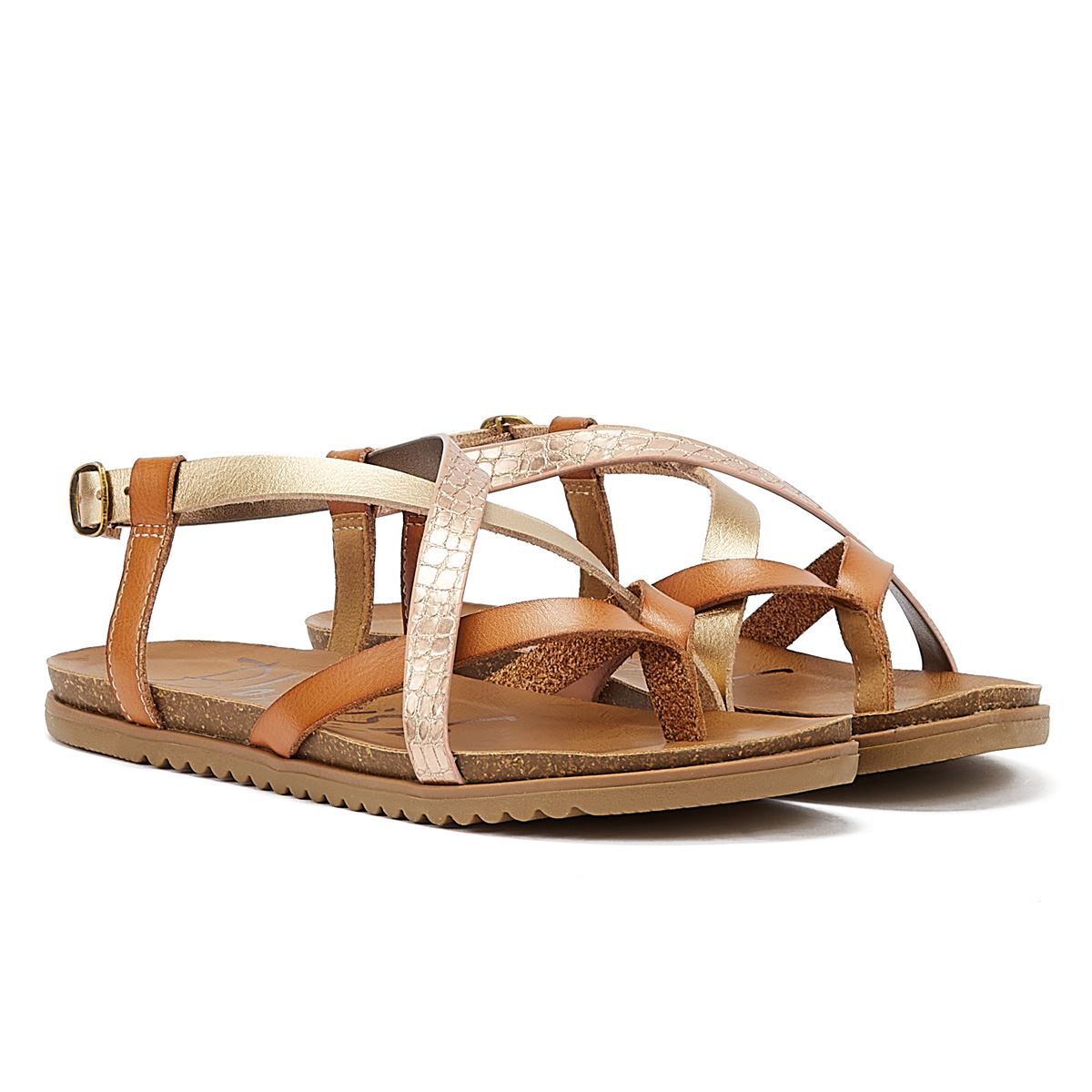 Blowfish Malibu Mirenda Honey Multi Strap Sandales pour femmes Beige