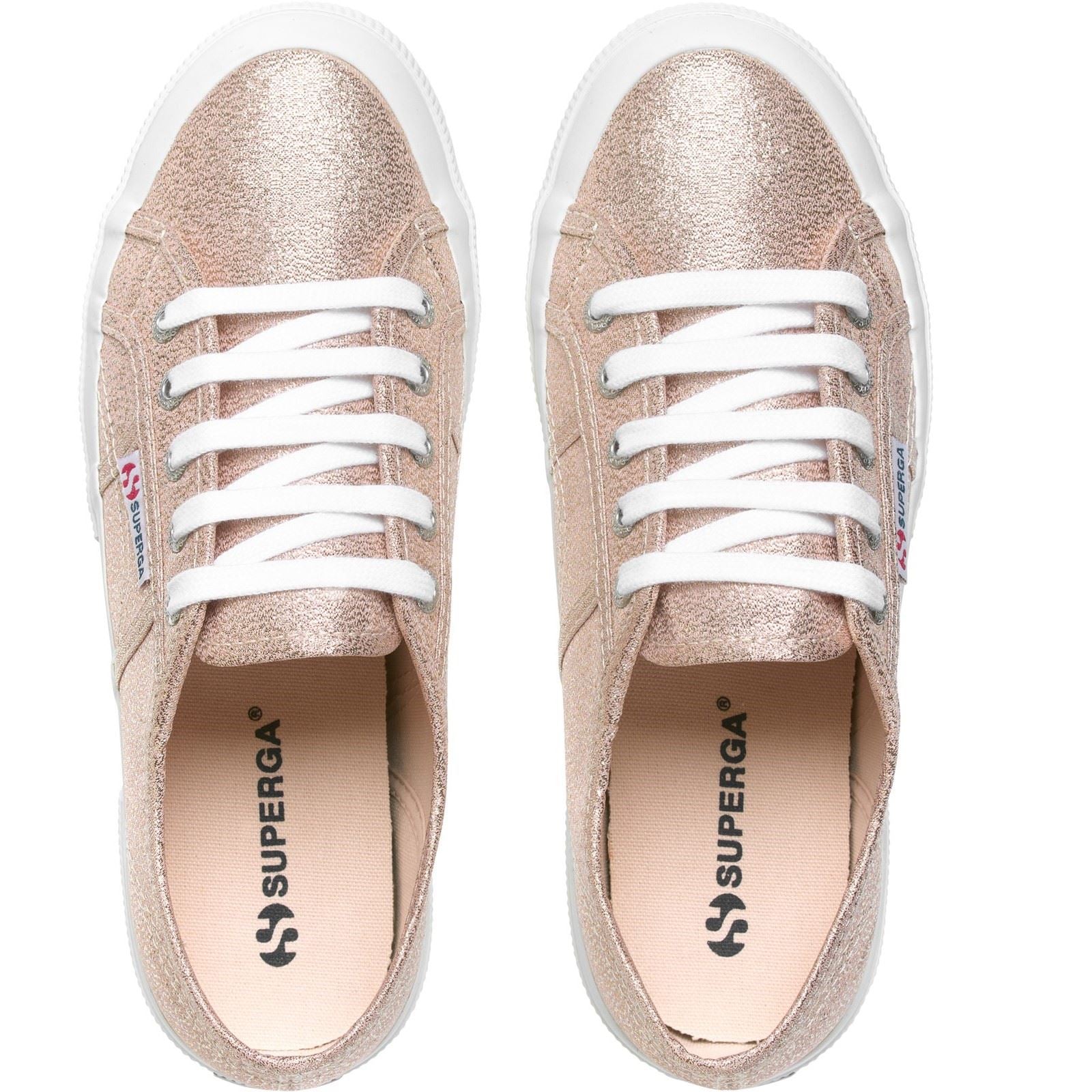 Superga 2750 Lamew Baskets En Synthétique Pour Femmes, Couleur Platine Rose