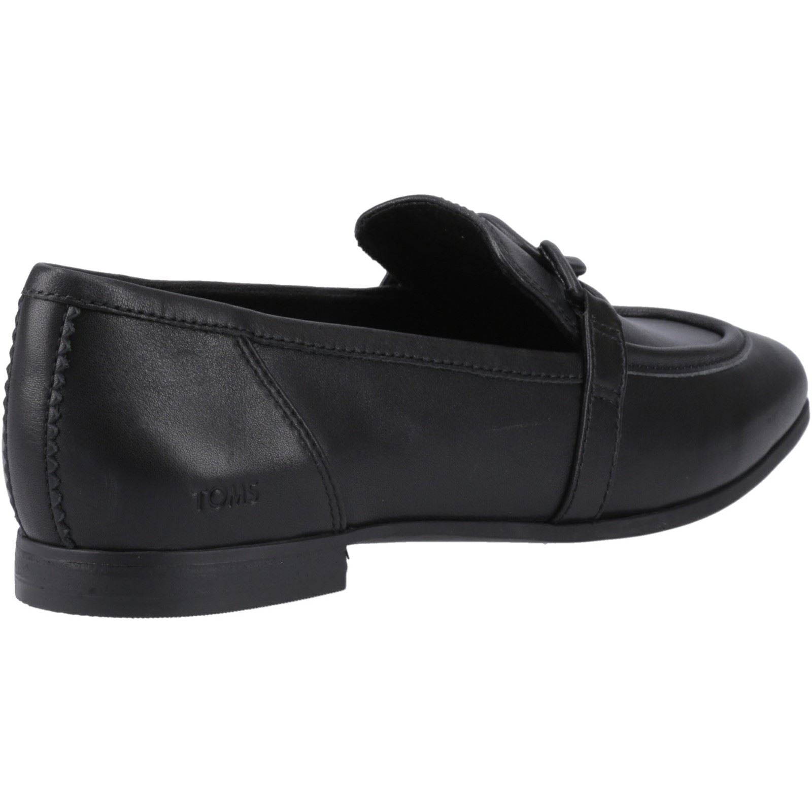 TOMS Lynette Mocassins Noirs Pour Femmes En Cuir