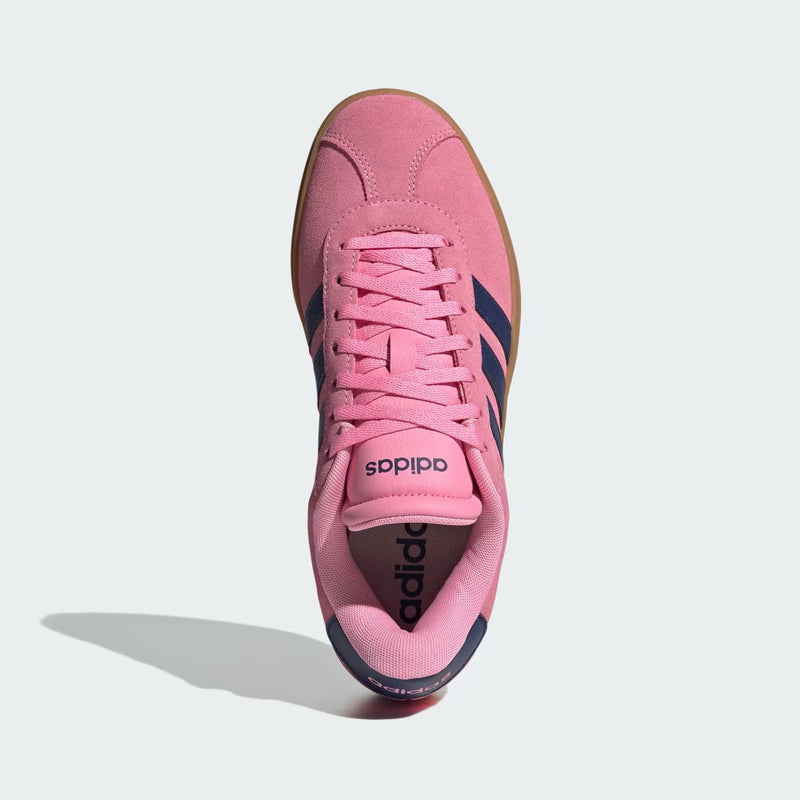 Adidas VL Court Bold Baskets Roses En Cuir Pour Femmes