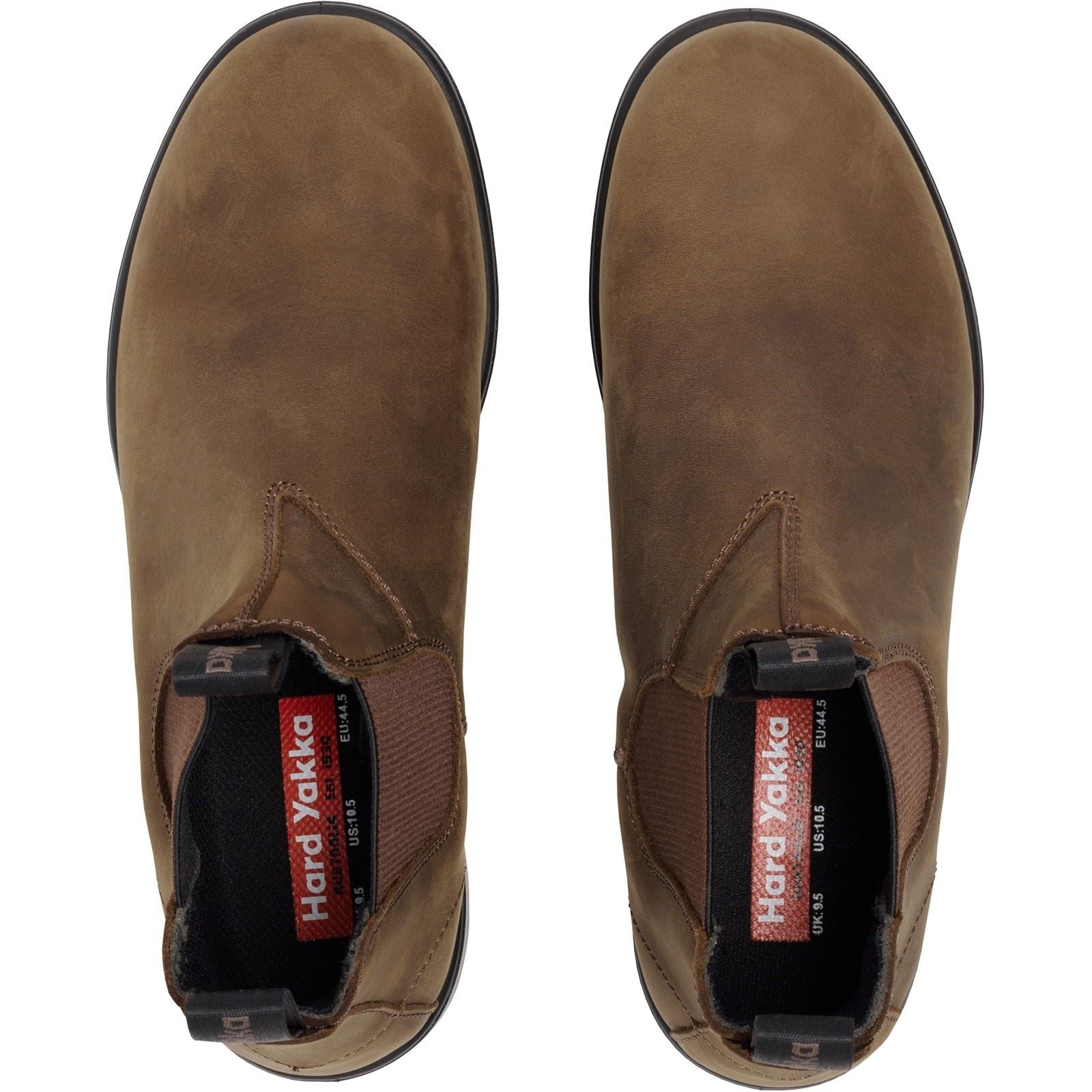Hard Yakka Bottes En Nubuck Brun Saddle Pour Hommes Brunswick