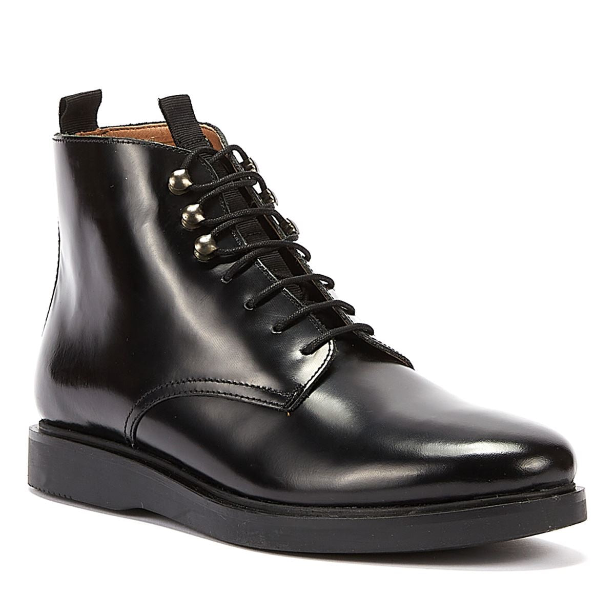 H By Hudson Battle Hi Shine Men's Black Boot