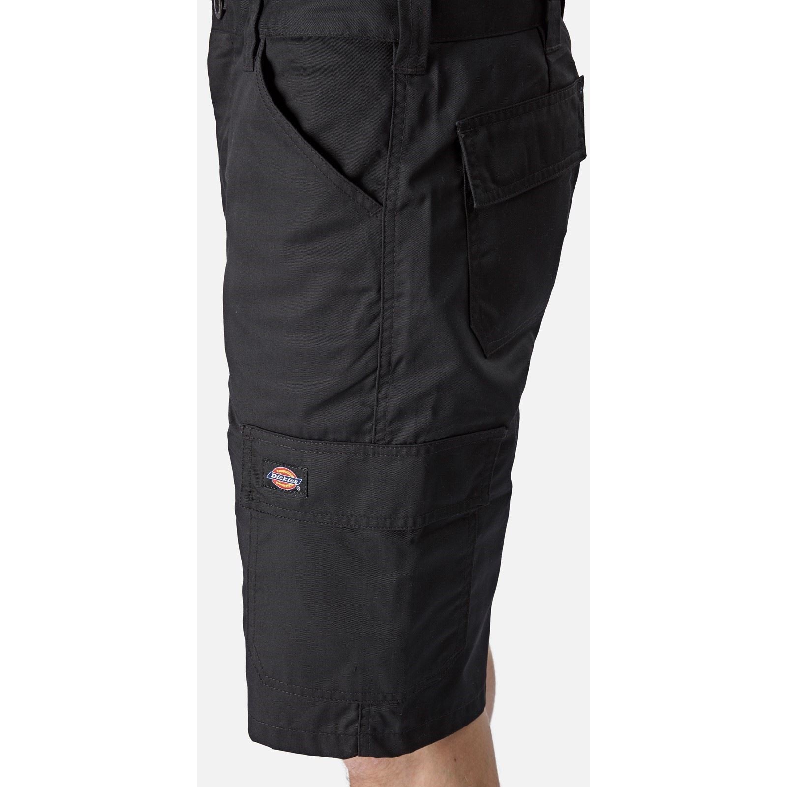 Dickies Everyday Shorts Noirs En Polyester Pour Hommes Longueur Genou