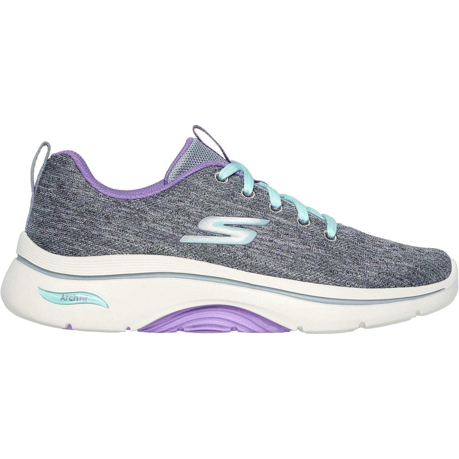 Skechers GO WALK Arch Fit 2.0 Vivid Sunset Baskets Pour Femmes En Textile Gris/Lavande