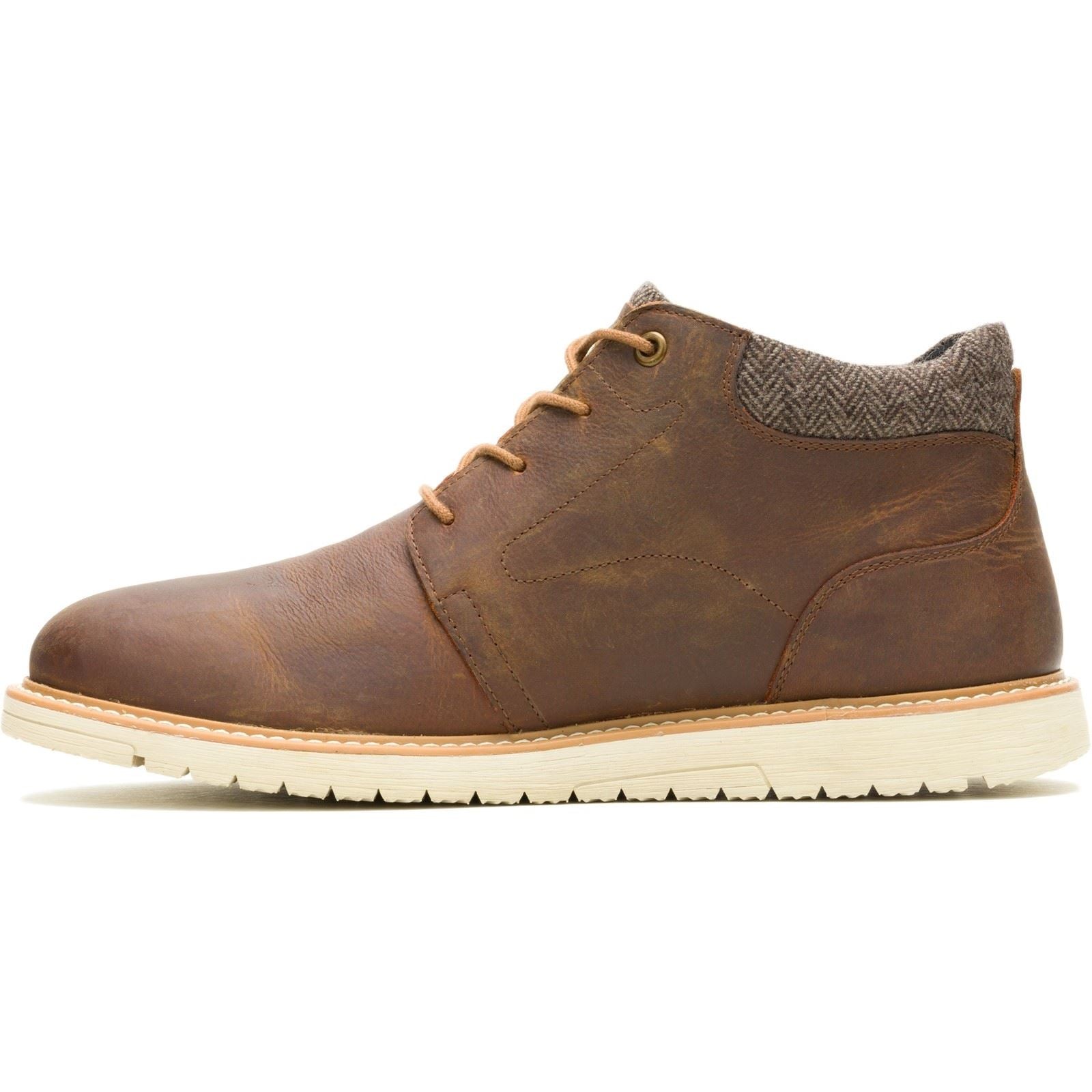 Hush Puppies Jenson Chaussures De Cheville Pour Homme En Cuir Beige