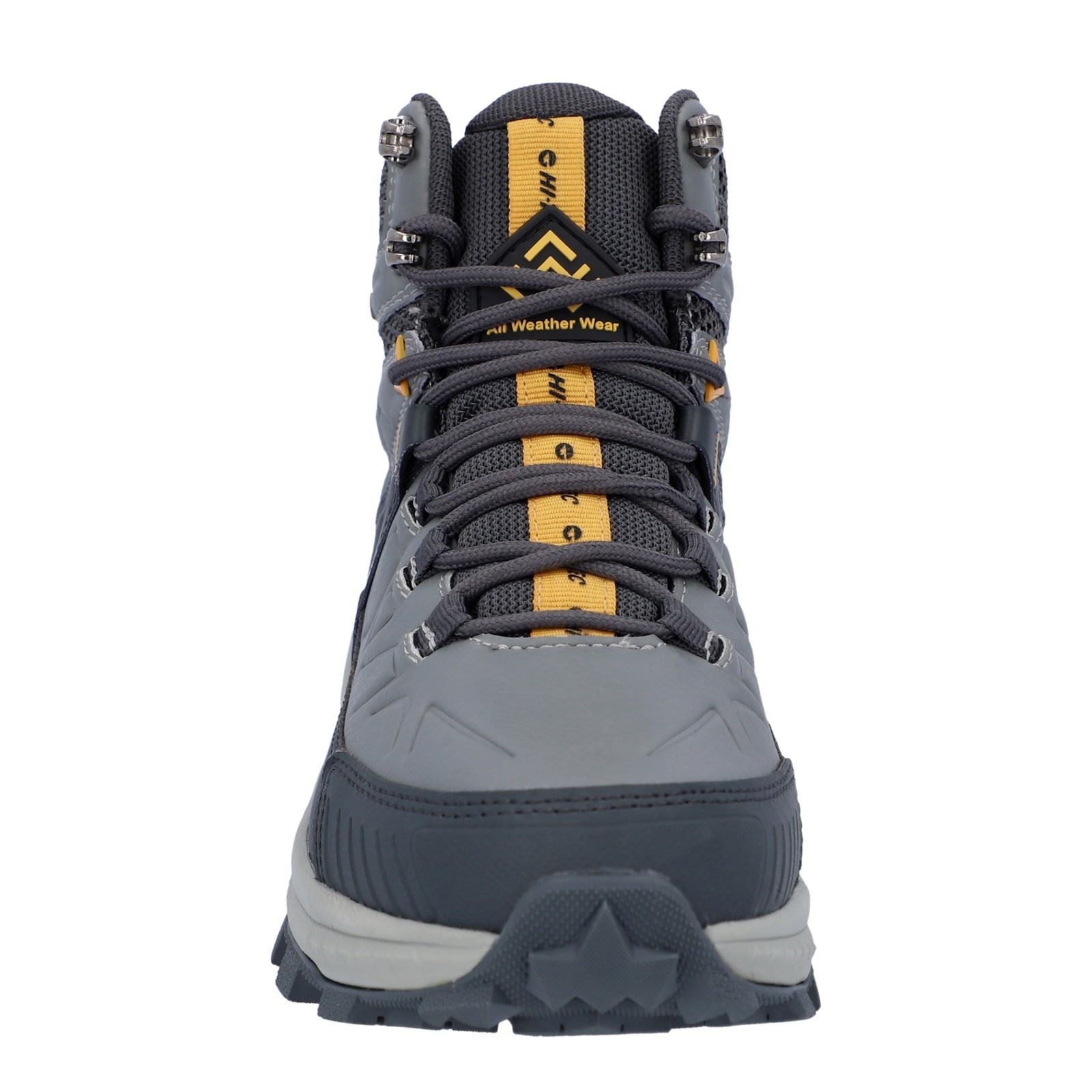 Hi-Tec Rainier Bottes De Randonnée Grises Fraîches En Polyester Pour Femmes