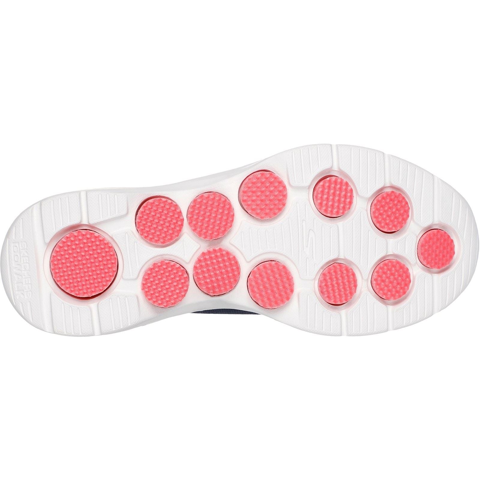 Skechers GO WALK 7 Vina Chaussures De Sport Pour Femmes En Textile Bleu Marine/Corail