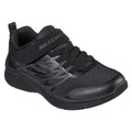 Skechers Microspec Texlor Chaussures De Sport Noires Pour Garçons En Polyester