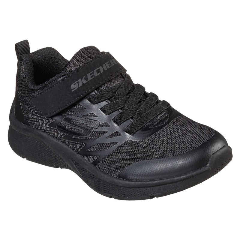 Skechers Microspec Texlor Chaussures De Sport Noires Pour Garçons En Polyester