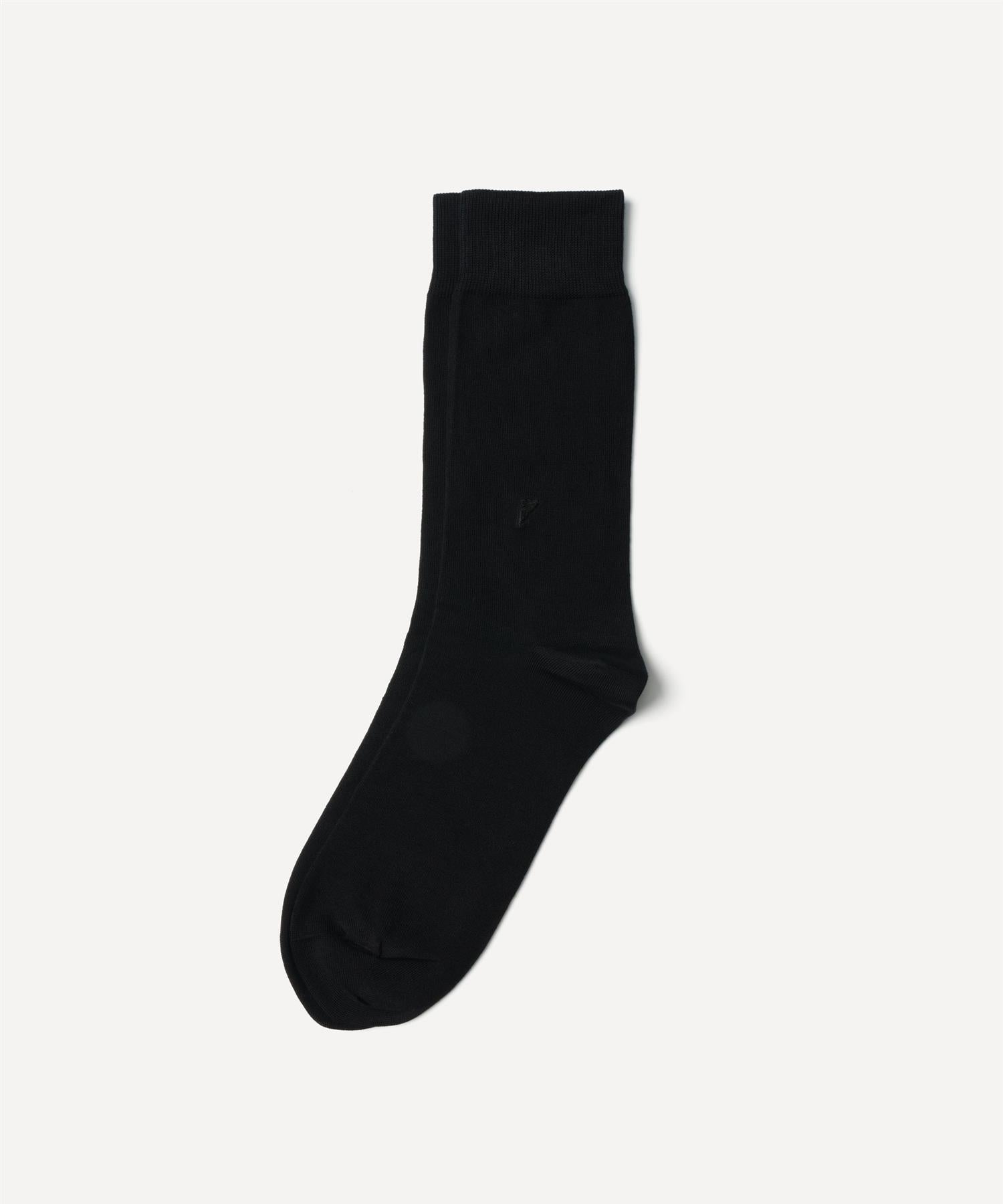 JAK Chaussettes En Coton Noires Haute Pour Mollets