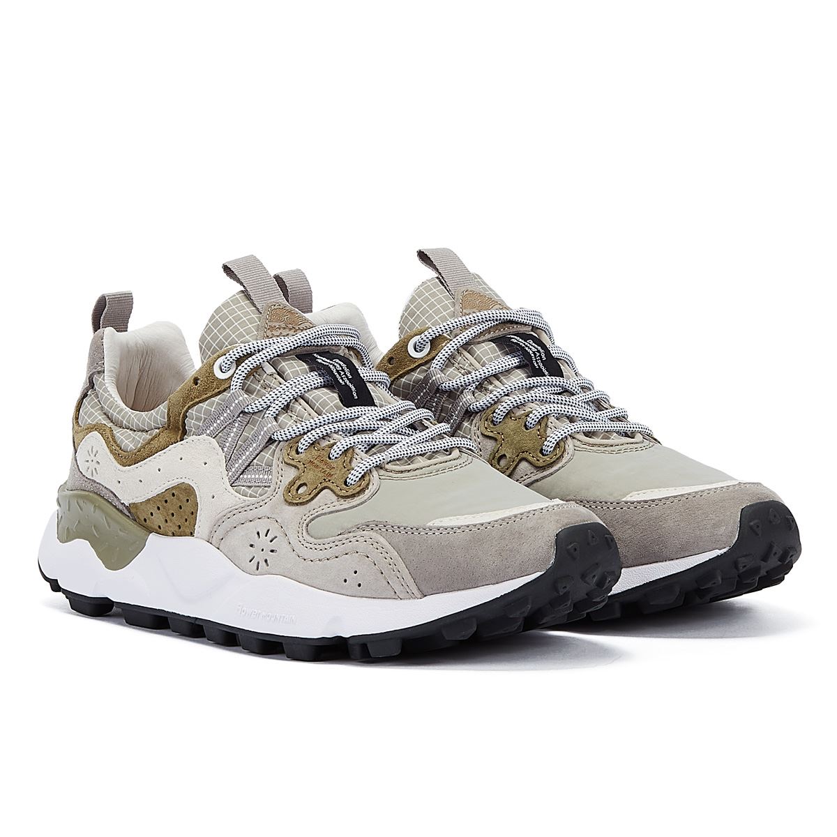 Flower Mountain Yamano 3 Baskets En Daim Gris Pour Hommes