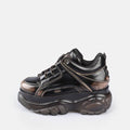 Buffalo 1339-14 Baskets Pour Femmes En Cuir Marron