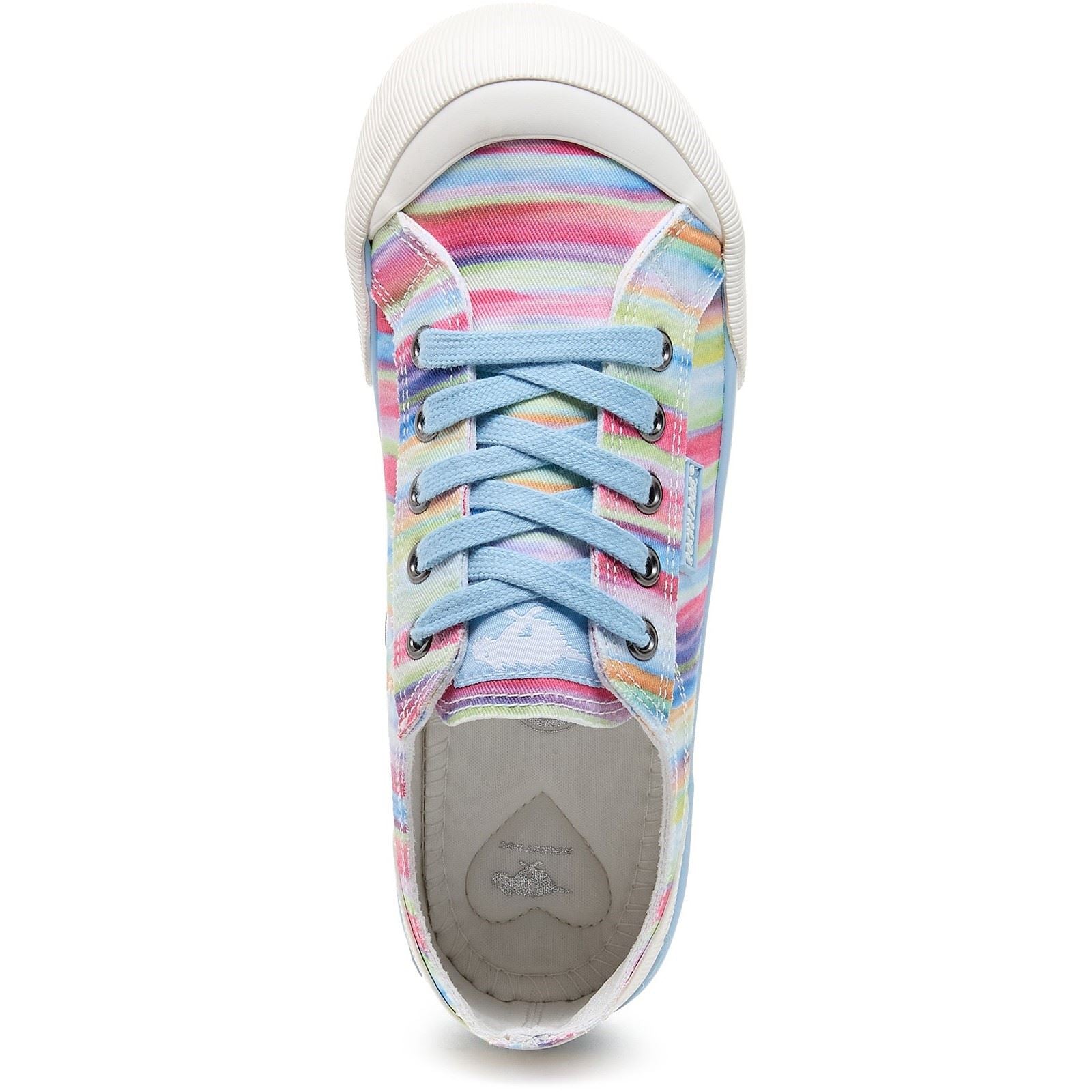 Rocket Dog Jazzin Dens Baskets Arc-En-Ciel Pour Femmes En Coton