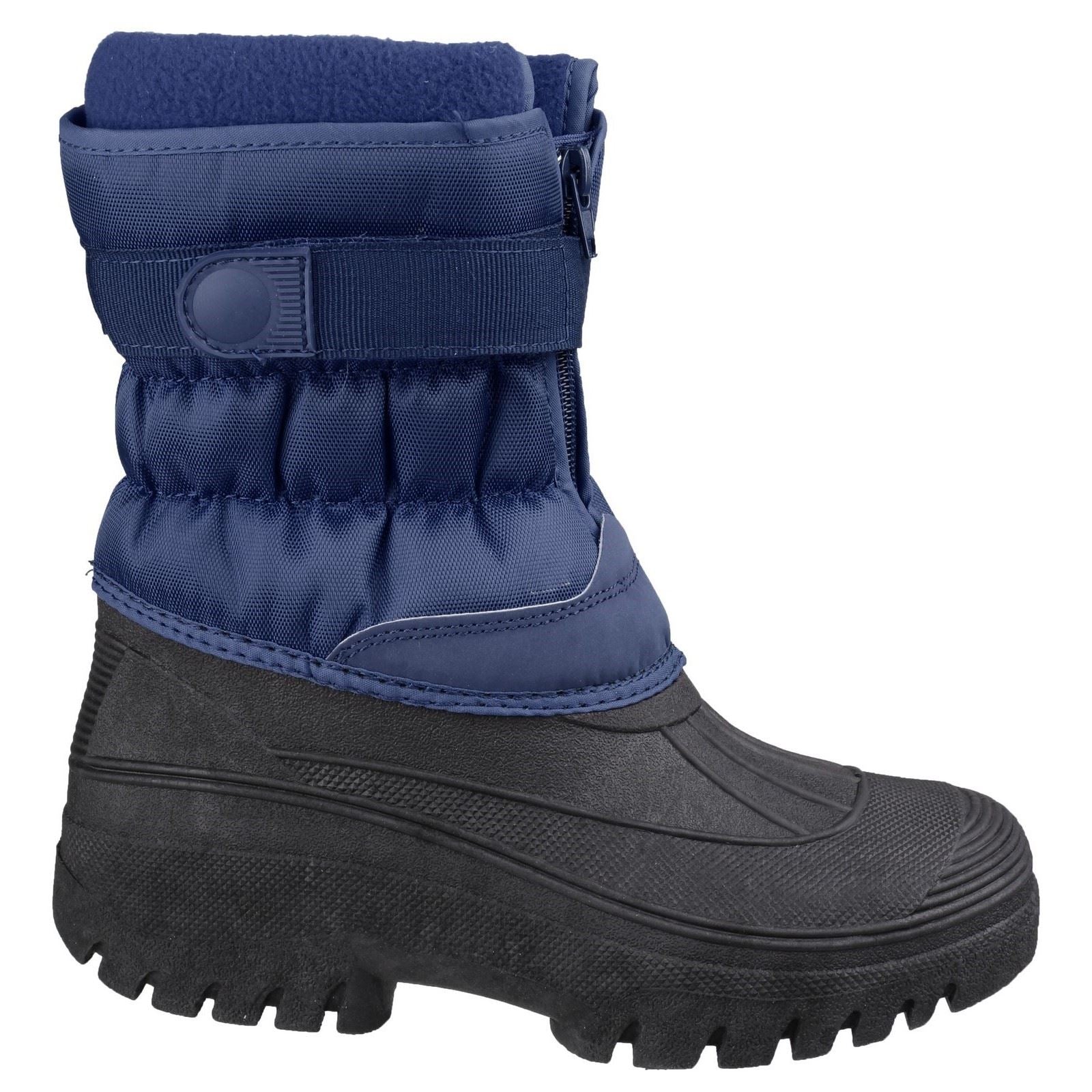 Cotswold Chase Bottes En Caoutchouc Marine En Tissu