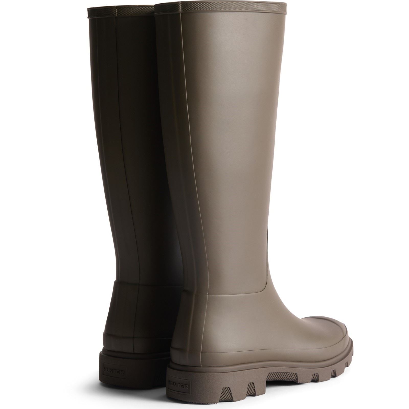 Hunter Downpour Tall Boot Bottes En Caoutchouc Pour Femmes Couleur Chocolat Marron