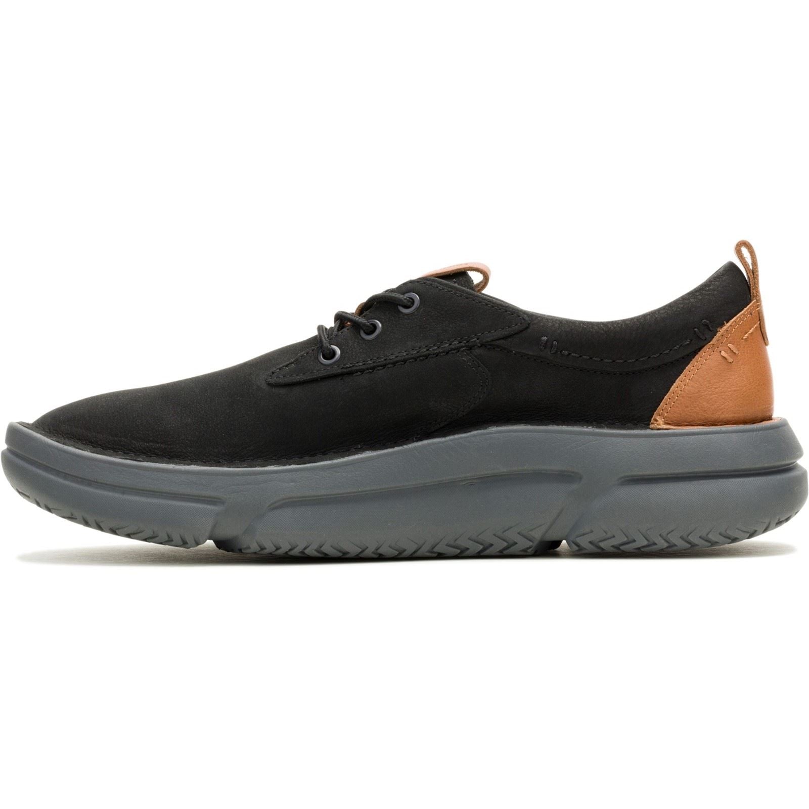 Hush Puppies Baylor Chaussures À Lacets Noires/Noires Pour Hommes En Cuir