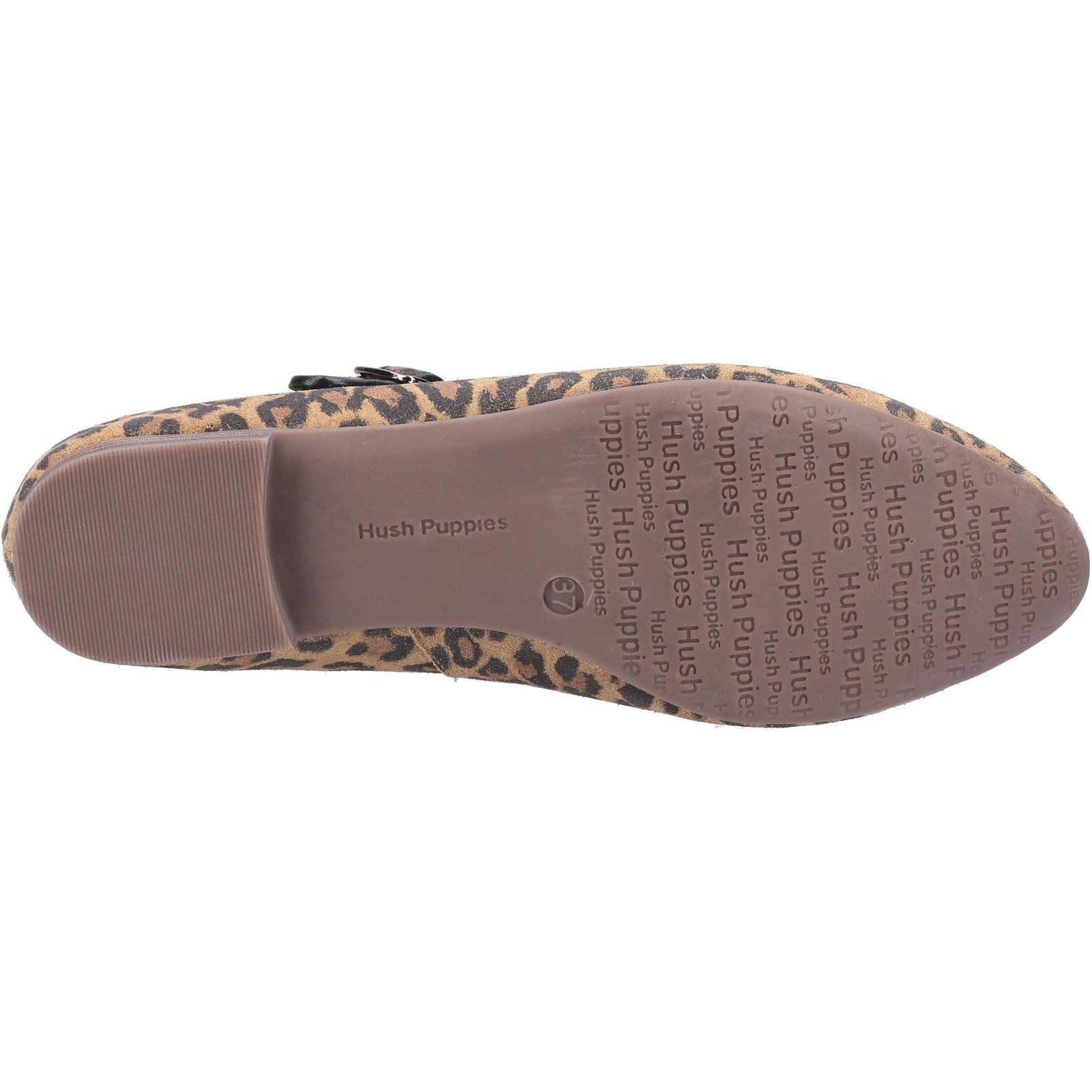 Hush Puppies Melissa Strap Ballerines Léopard Pour Femmes En Daim