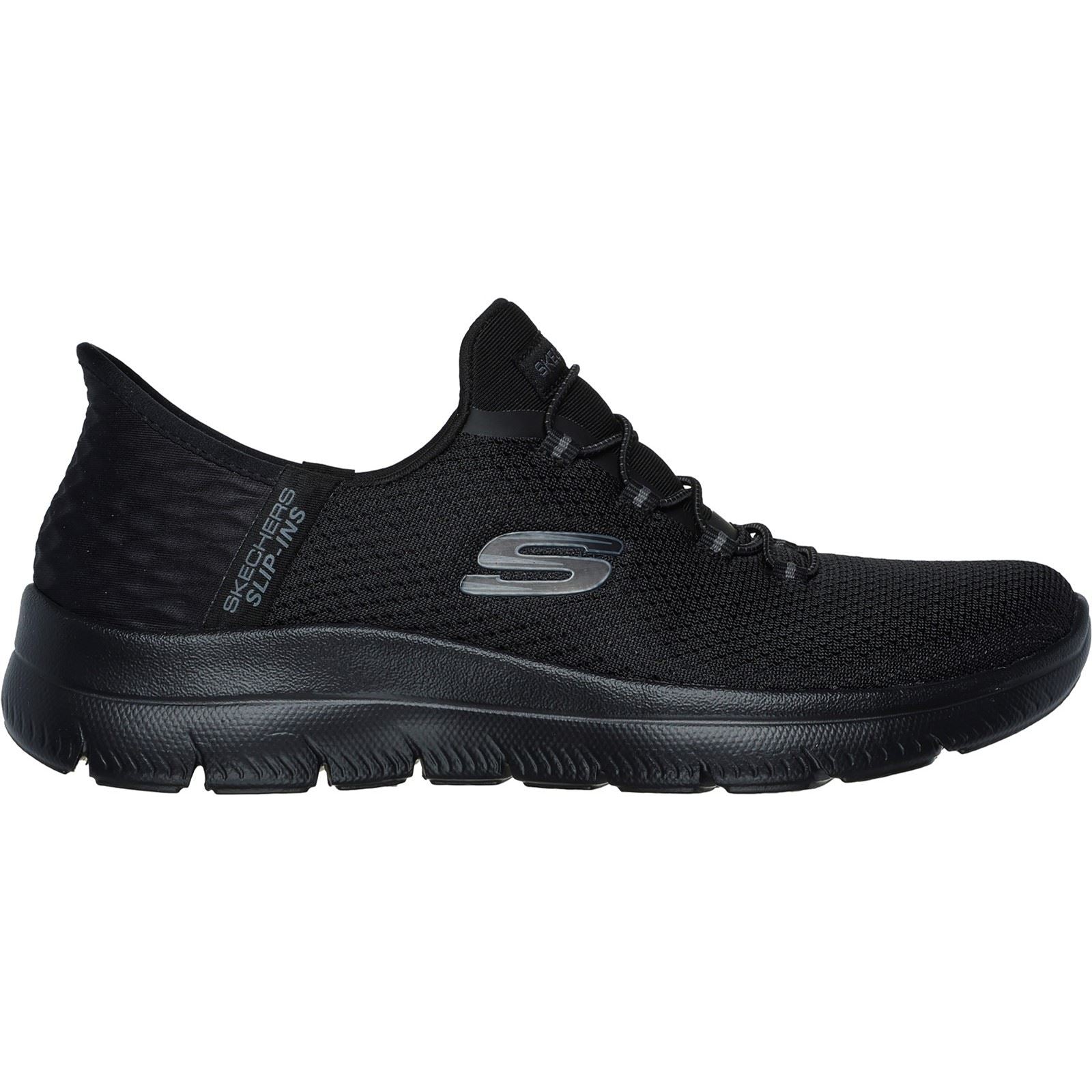 Skechers Summits Diamond Dream Sneakers Noires Pour Femmes En Textile