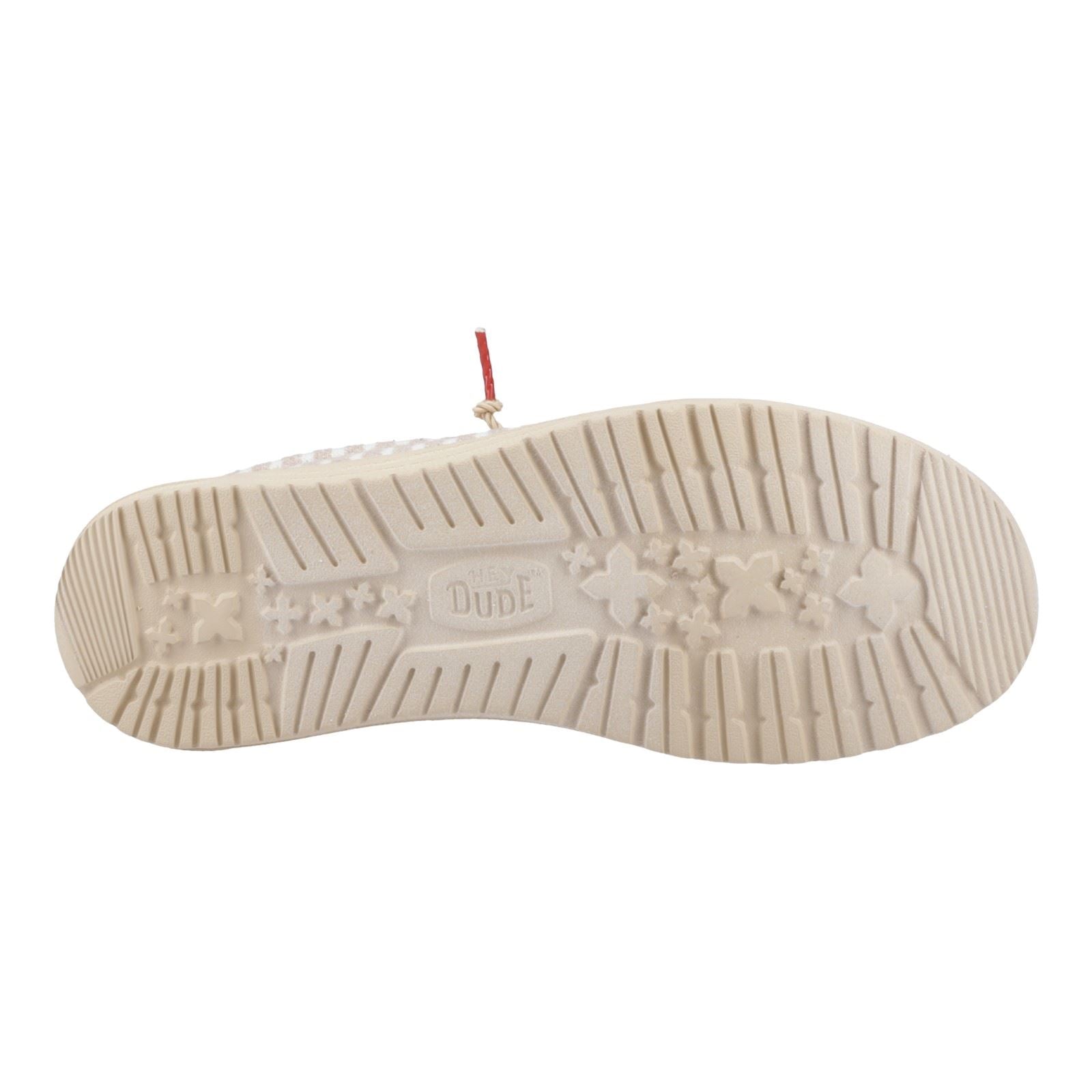 HEYDUDE Wally Resort Mocassins Pour Hommes En Mélange De Polyester Multi/Rouge Chili